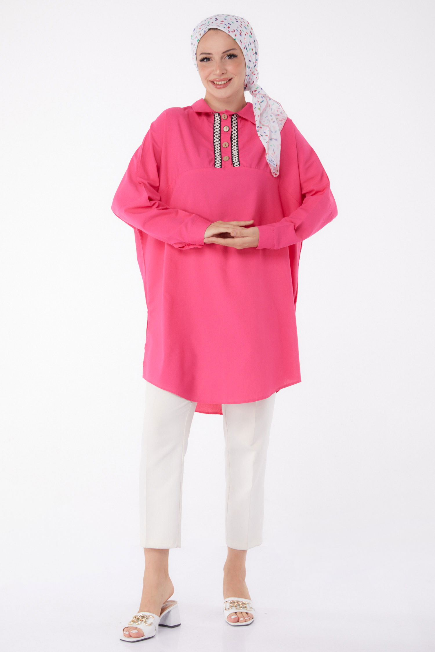 Tunik Fusya - 13257 - 2