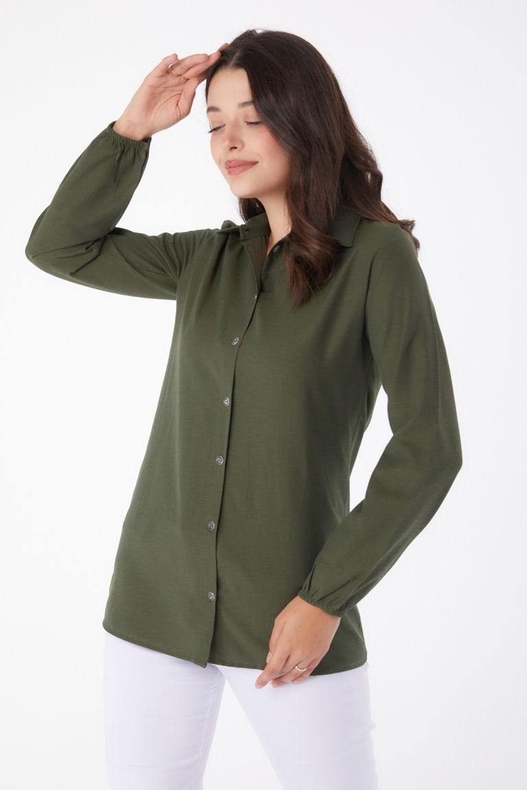 Gömlek Haki - 13249 - TOFİSA