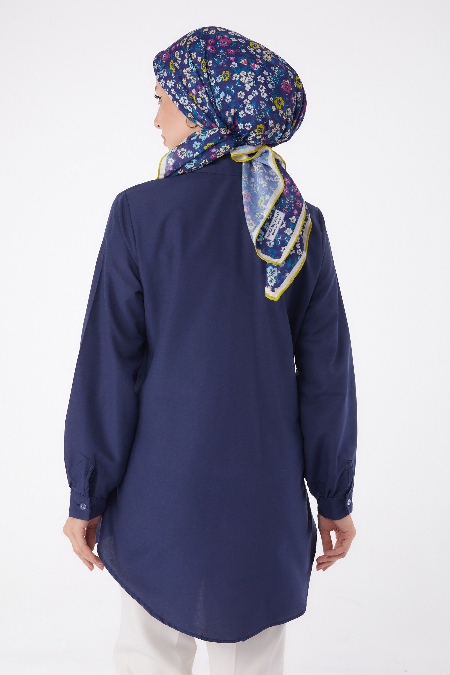 Bağcık Detaylı Tunik Lacivert - 13250 - 4