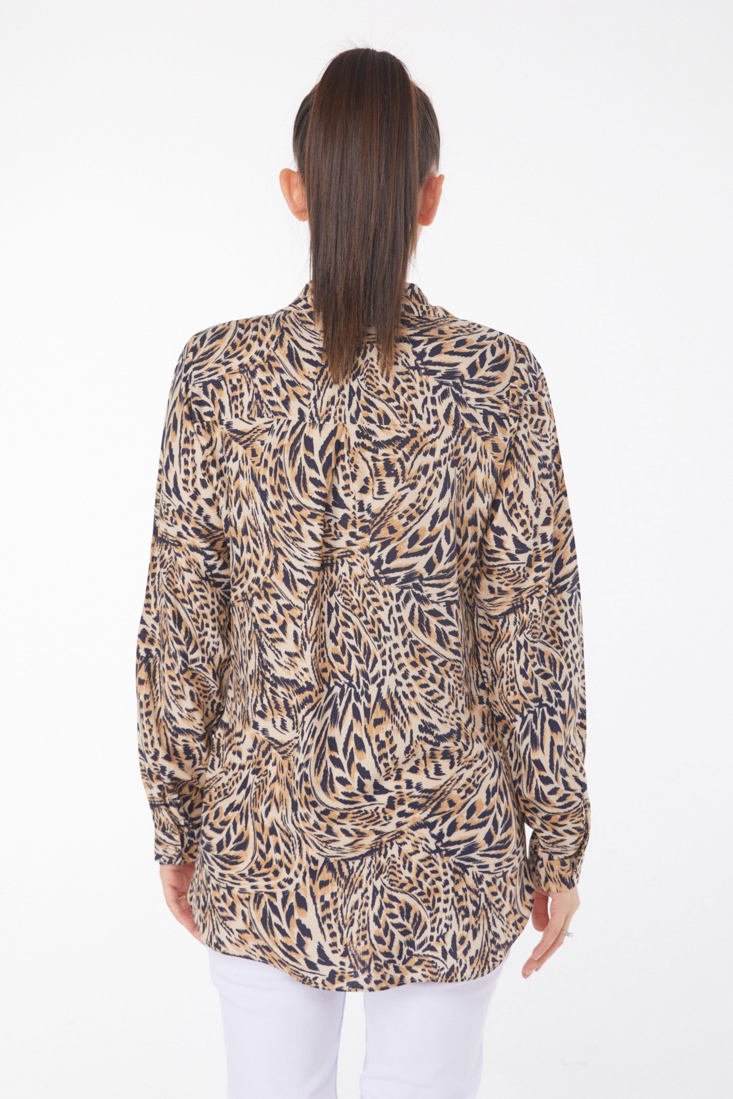 Desenli Gömlek Leopar - 25868 - 5