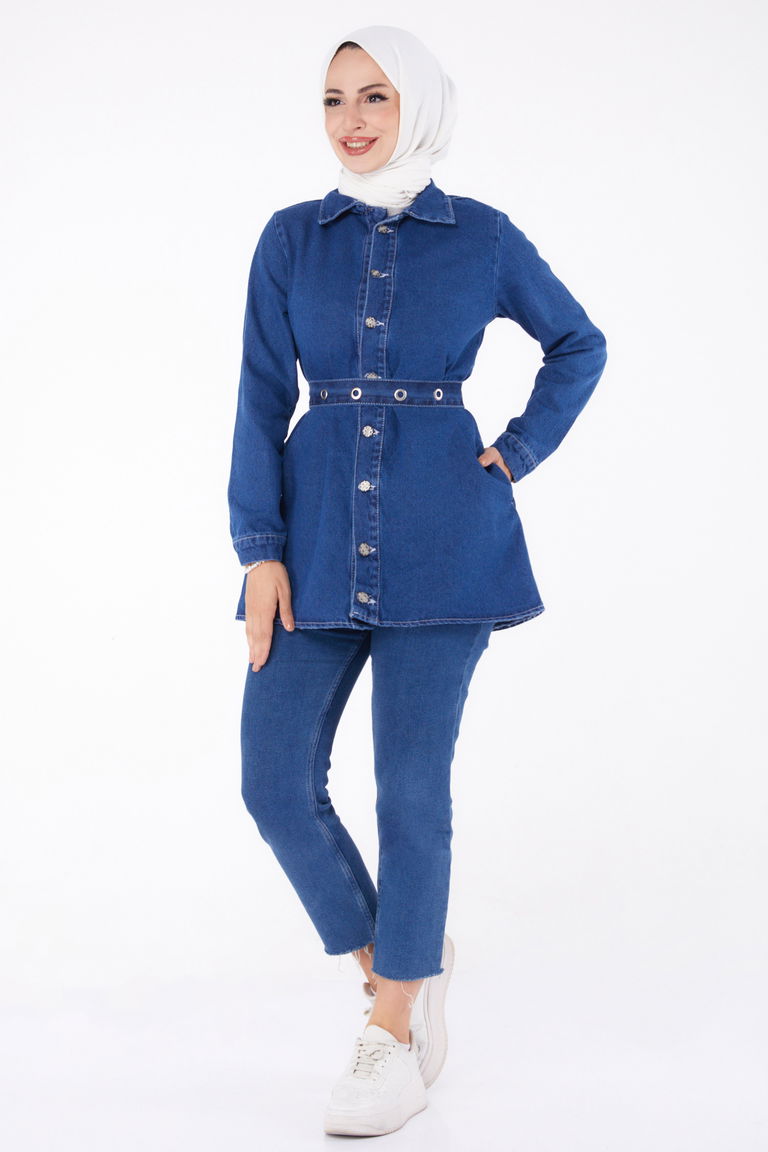 Kot Tunik Mavi - 24050 - TOFİSA