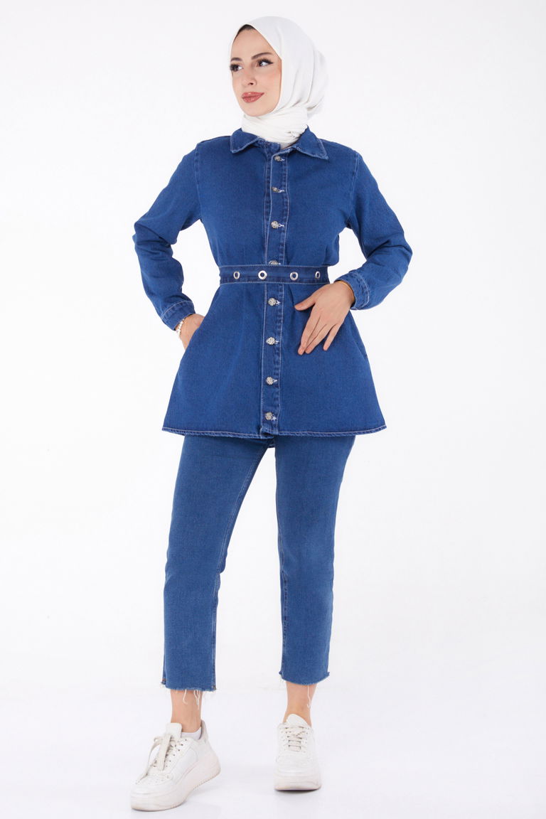 Kot Tunik Mavi - 24050 - TOFİSA