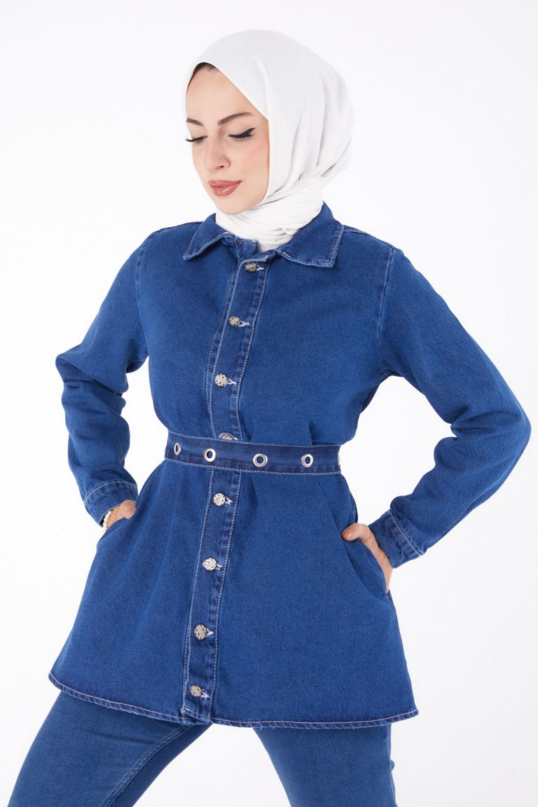 Kot Tunik Mavi - 24050 - TOFİSA