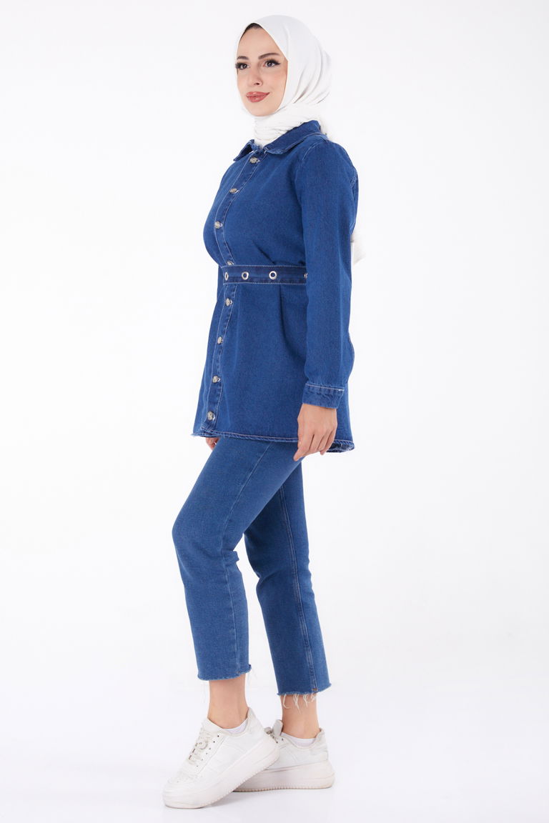 Kot Tunik Mavi - 24050 - TOFİSA