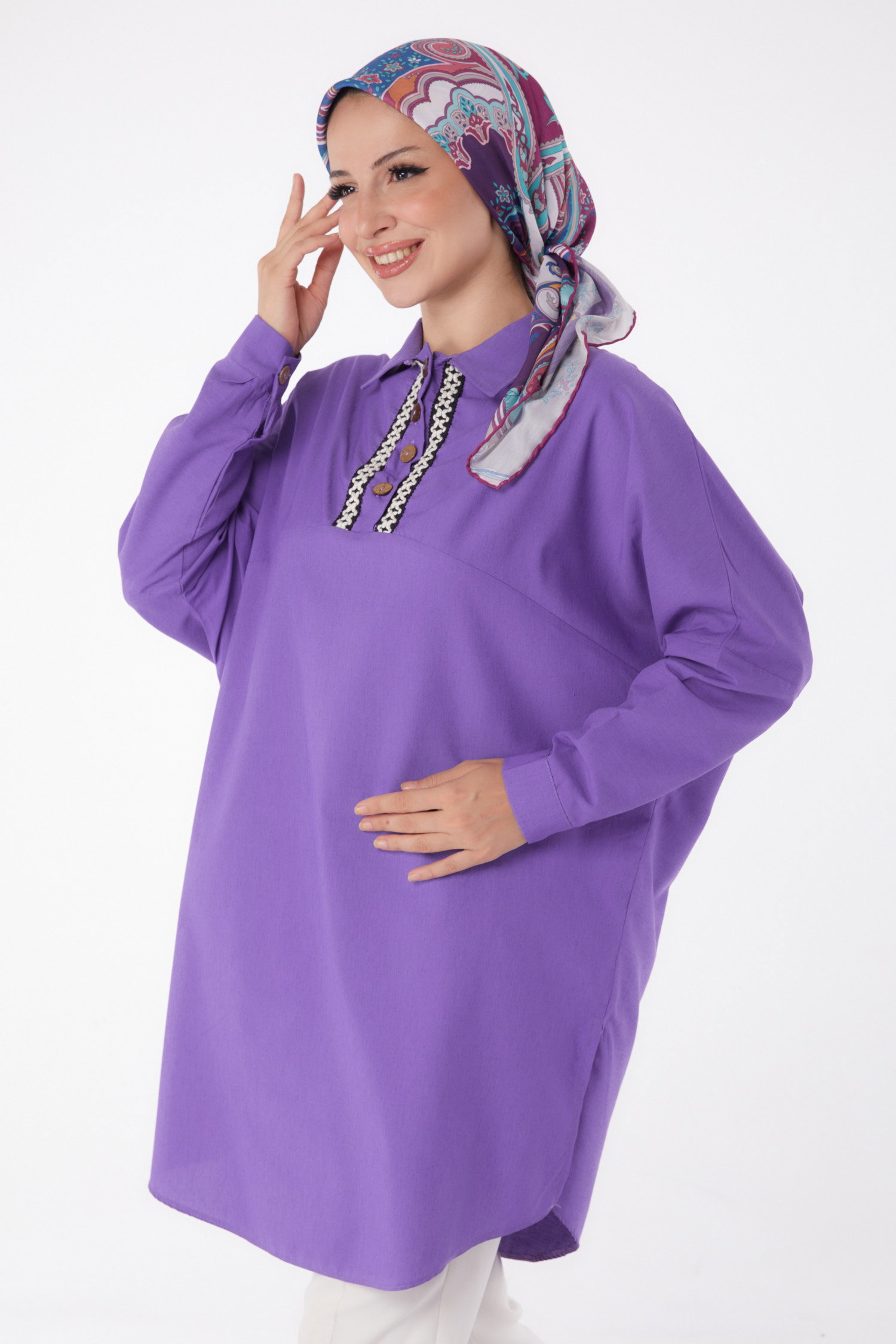 Tunik Mor - 13257 - 1