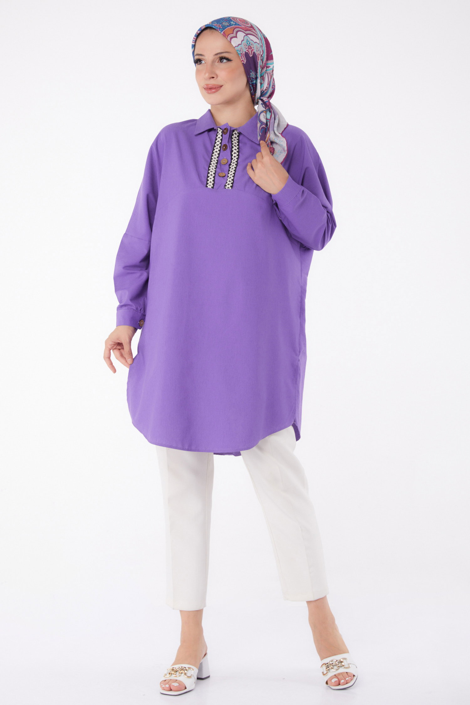 Tunik Mor - 13257 - 2
