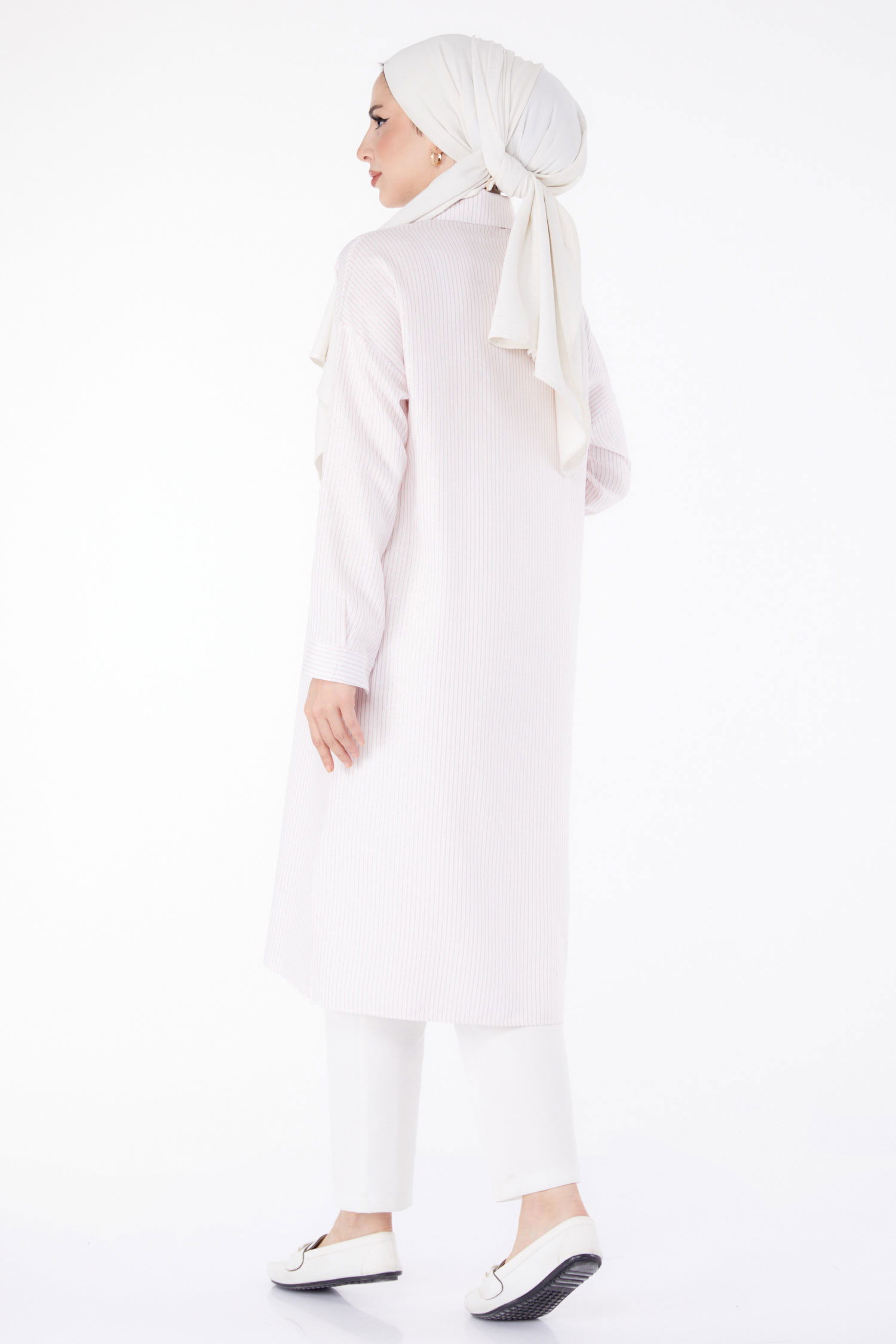 Çizgili Tunik Pembe - 25495 - 5