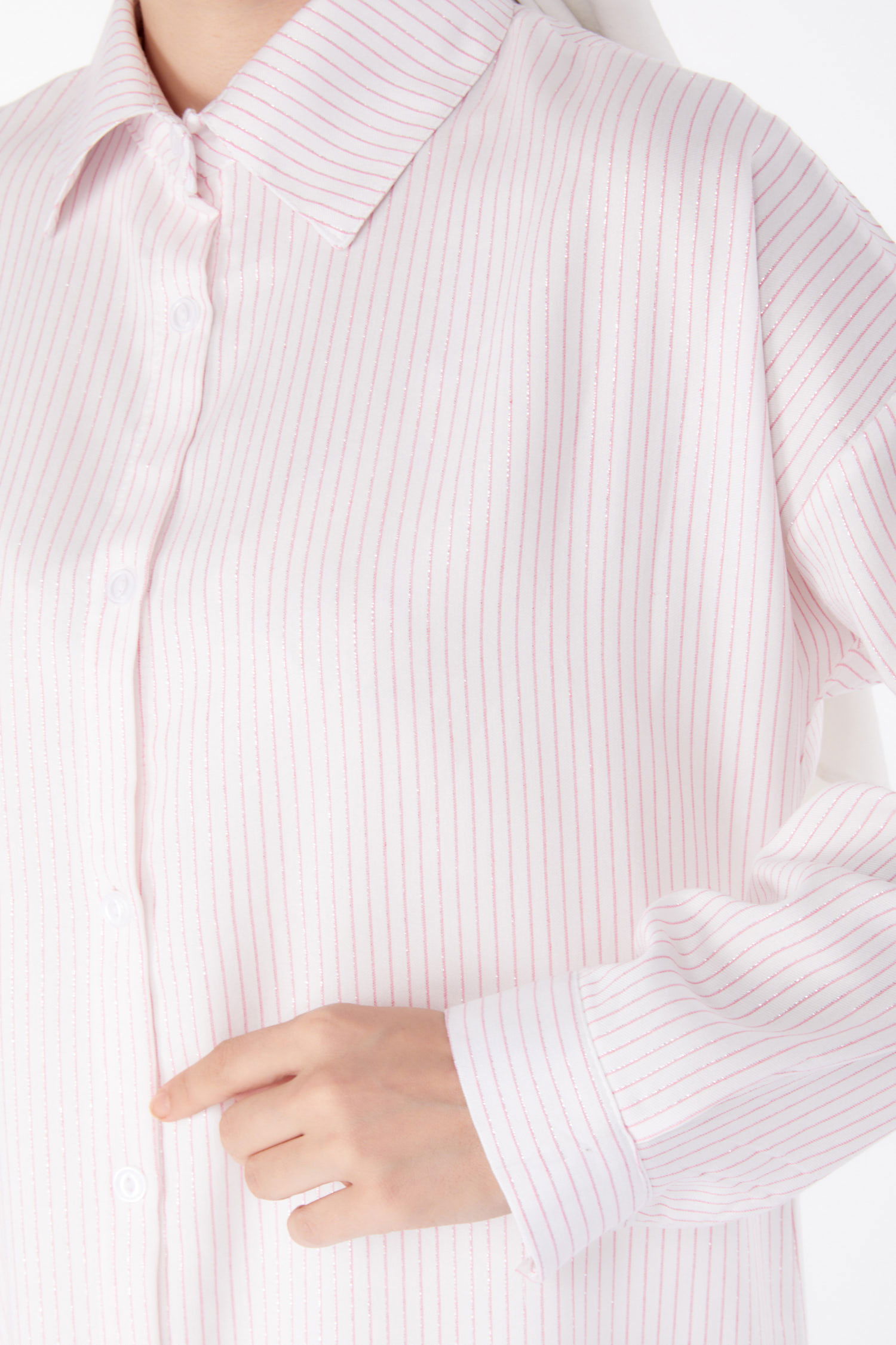 Çizgili Tunik Pembe - 25495 - 6