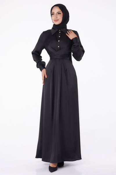 Abiye Elbise Siyah - 26194 