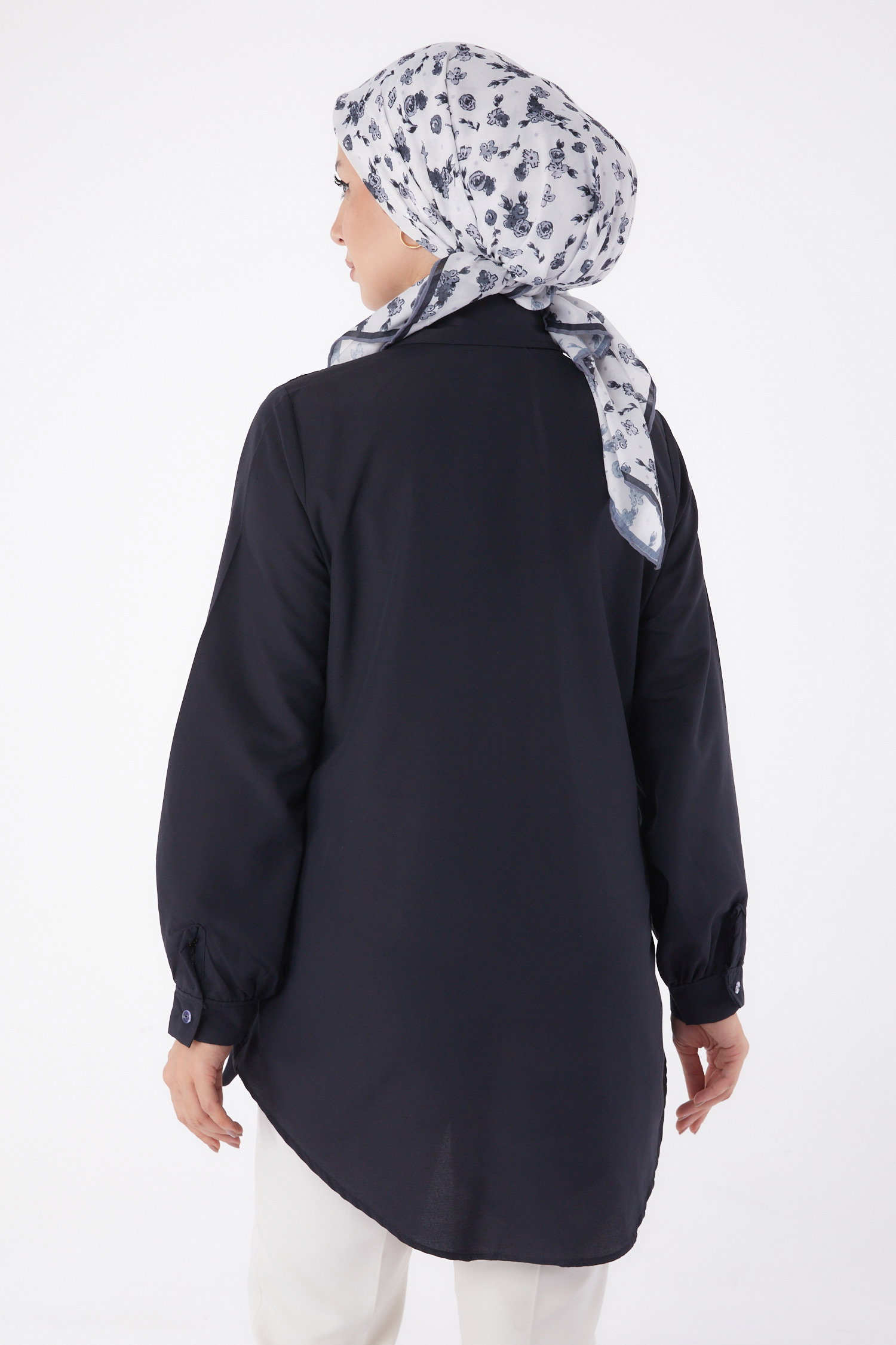 Bağcık Detaylı Tunik Siyah - 13250 - 4