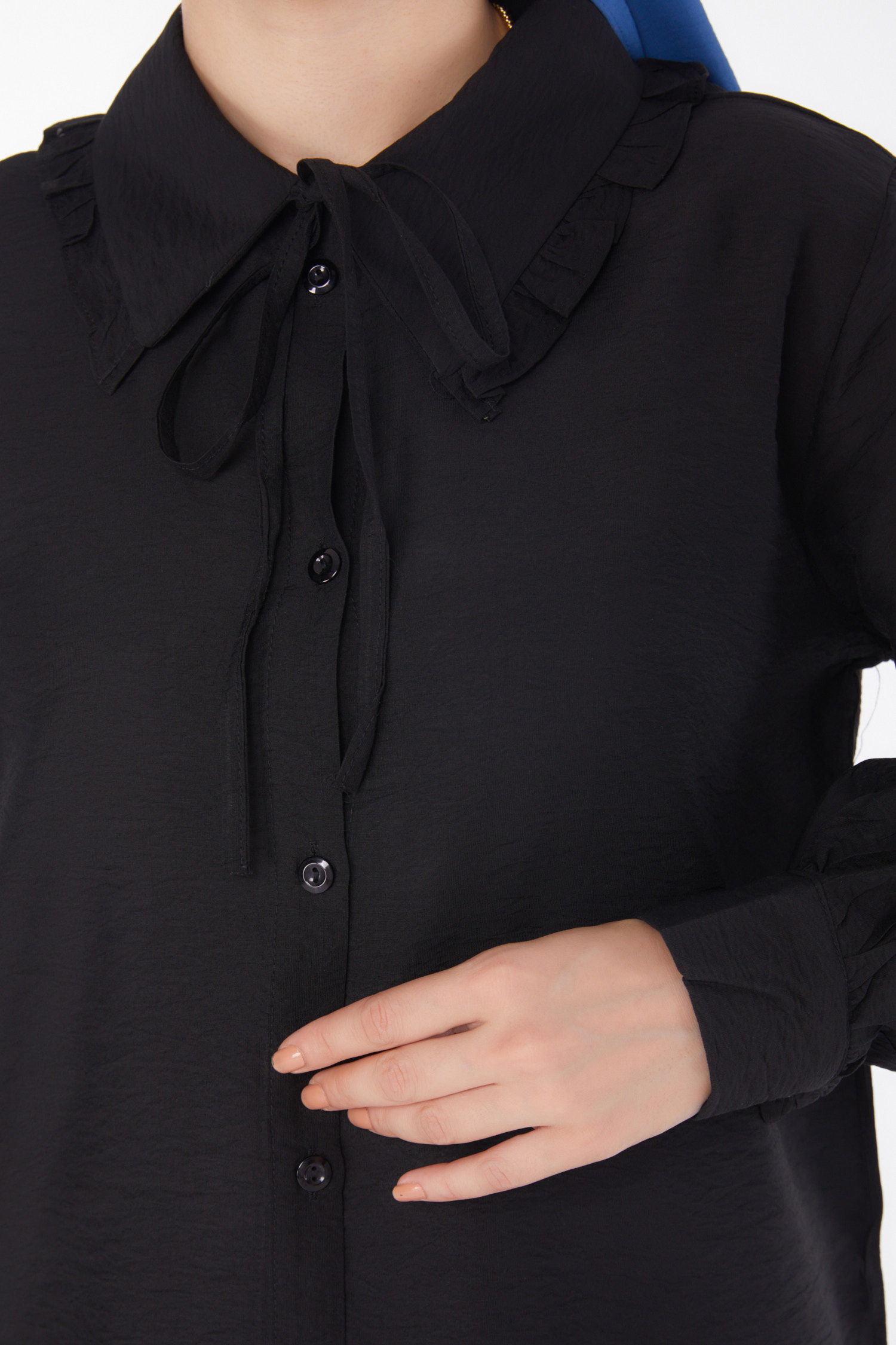 İp Detaylı Tunik Siyah - 25835 - 5