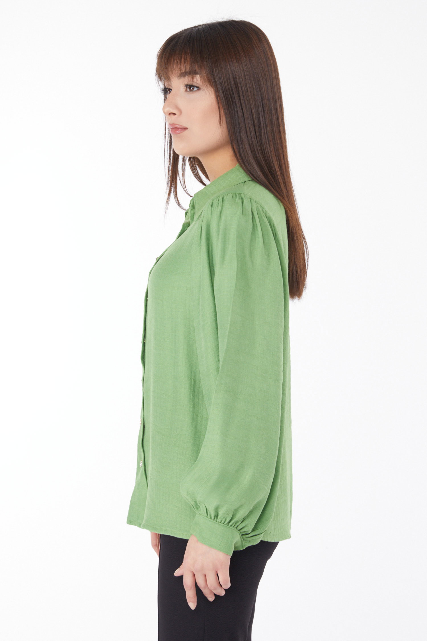 Balon Kol Gömlek Yesil - 24998 - 3