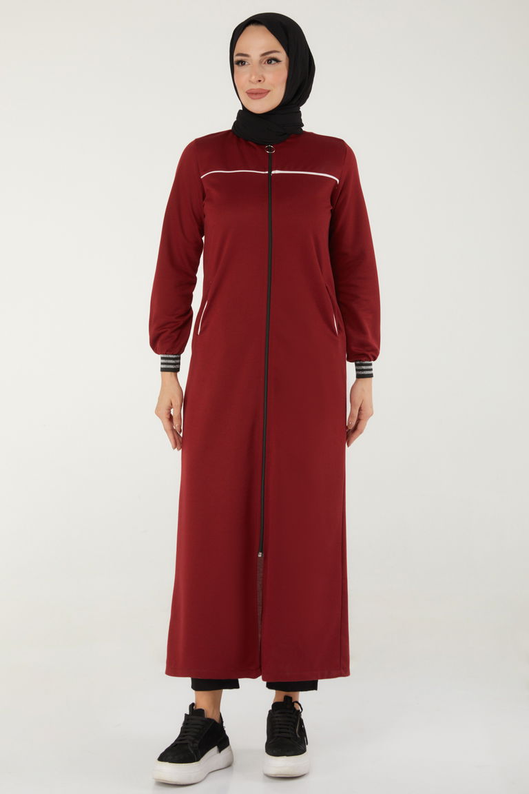 Şeritli Kap Bordo - 13346 - TOFİSA