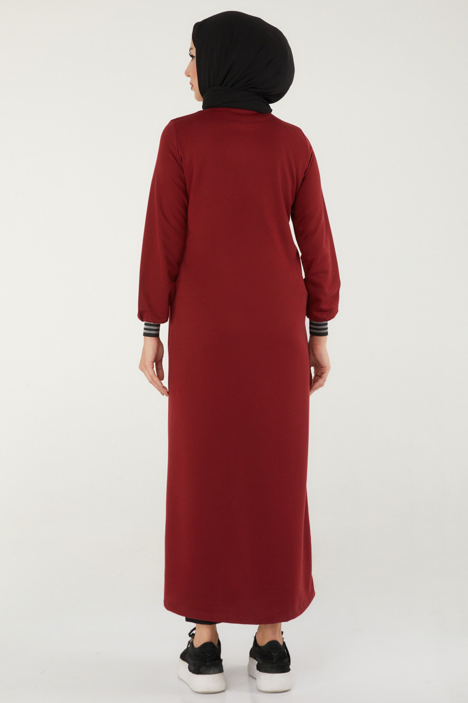 Şeritli Kap Bordo - 13346 - 5