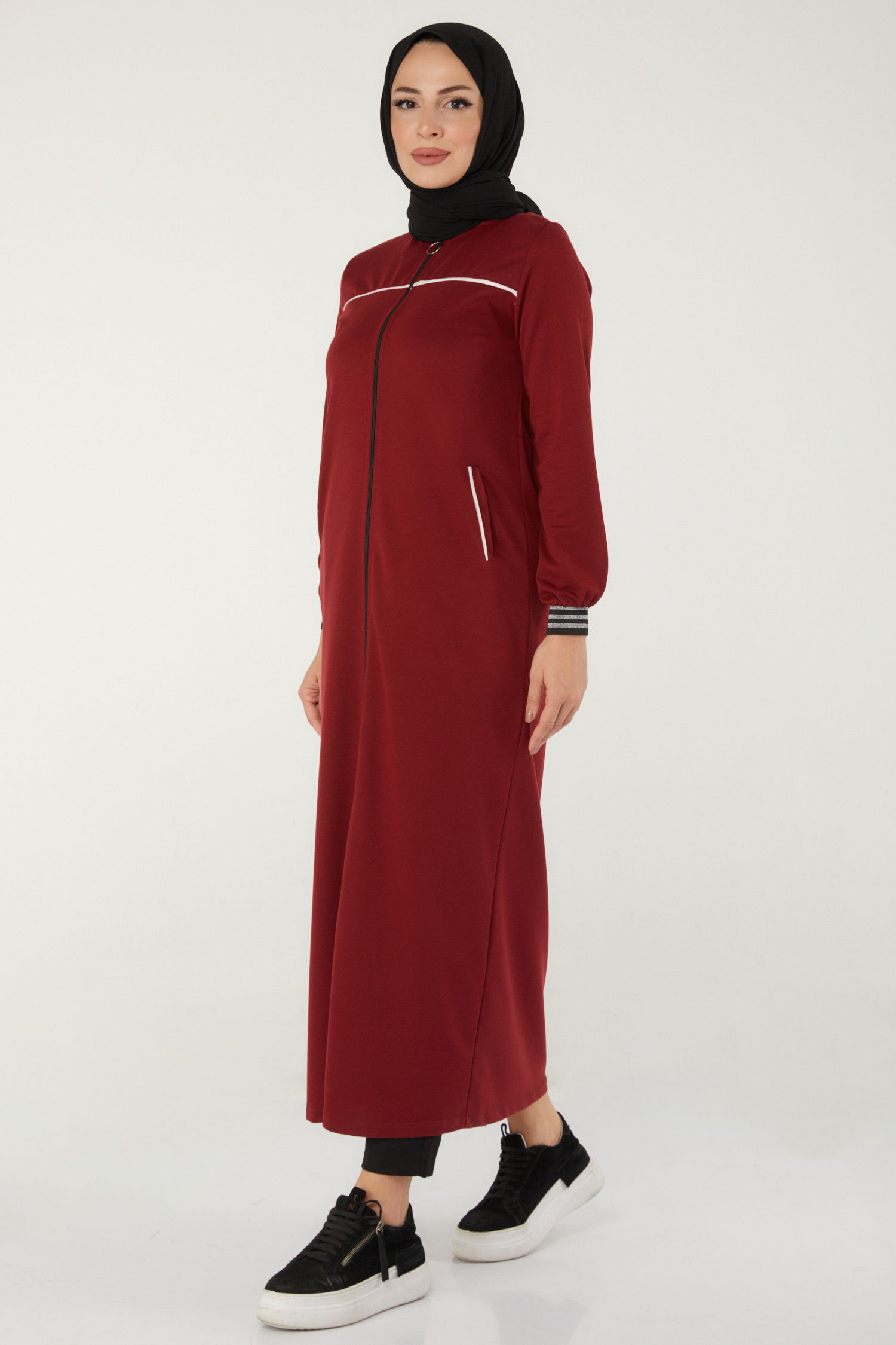 Şeritli Kap Bordo - 13346 - 15
