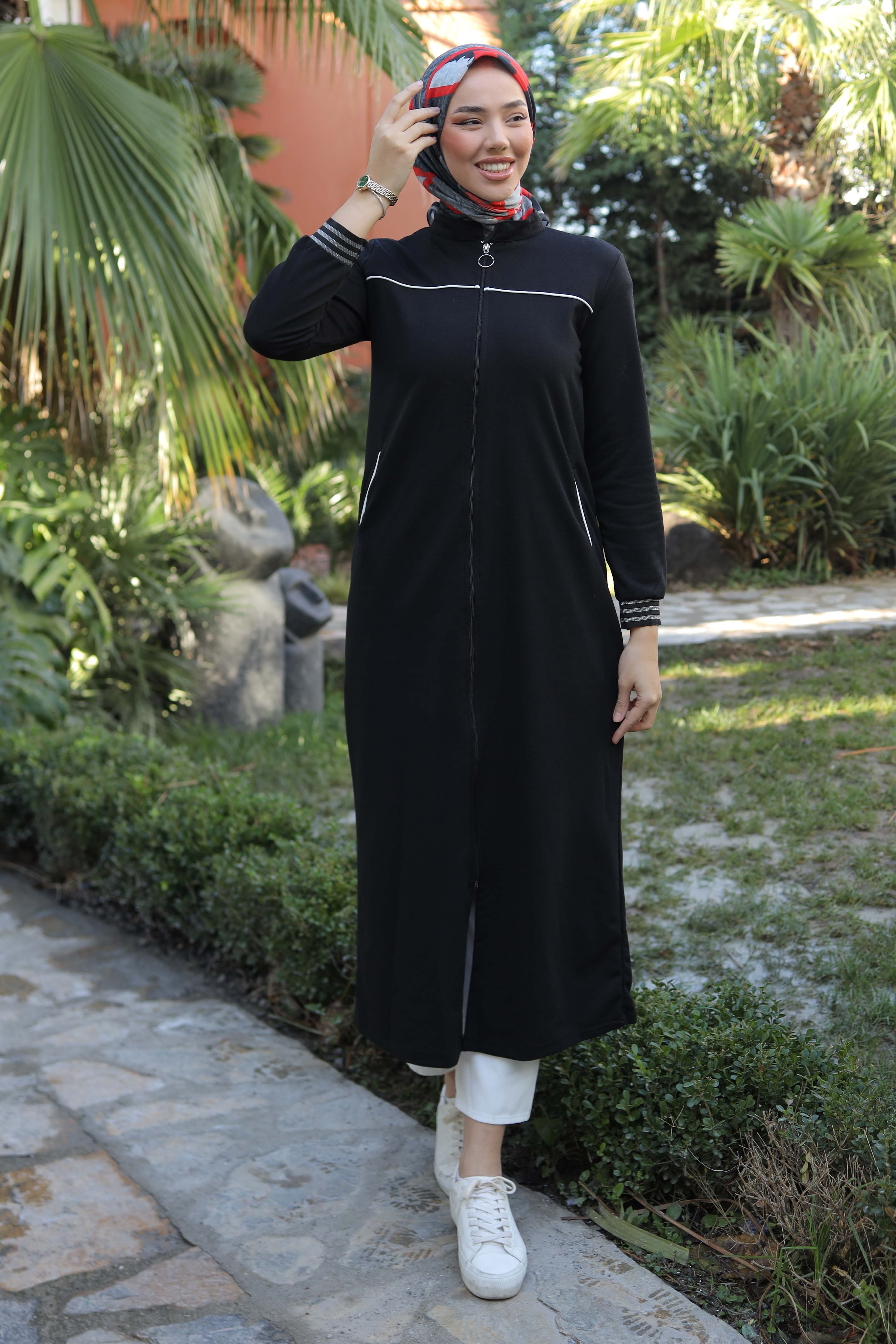 Şeritli Kap Siyah - 13346 - 4