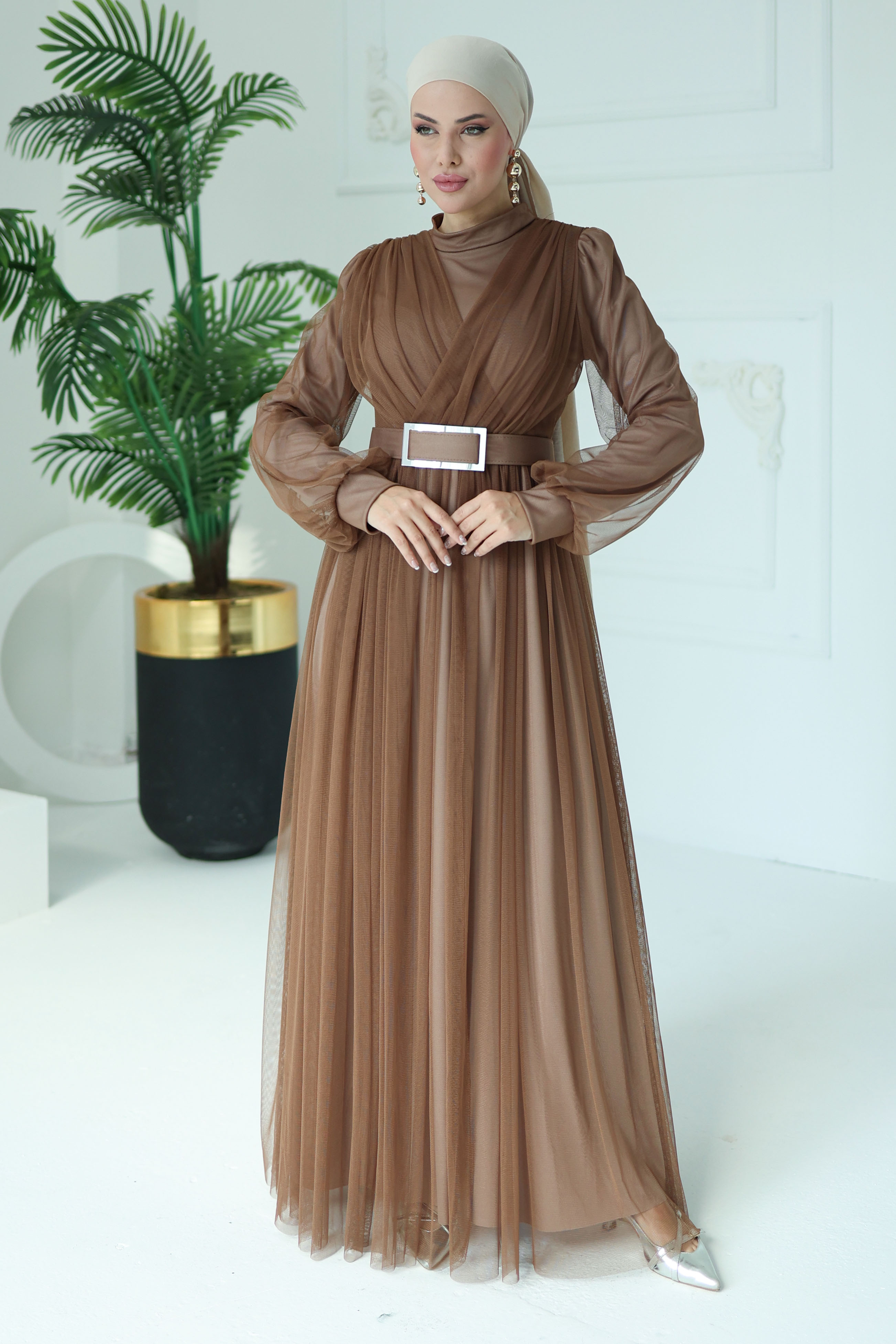 Abiye Elbise Vizon - 26083 - 3