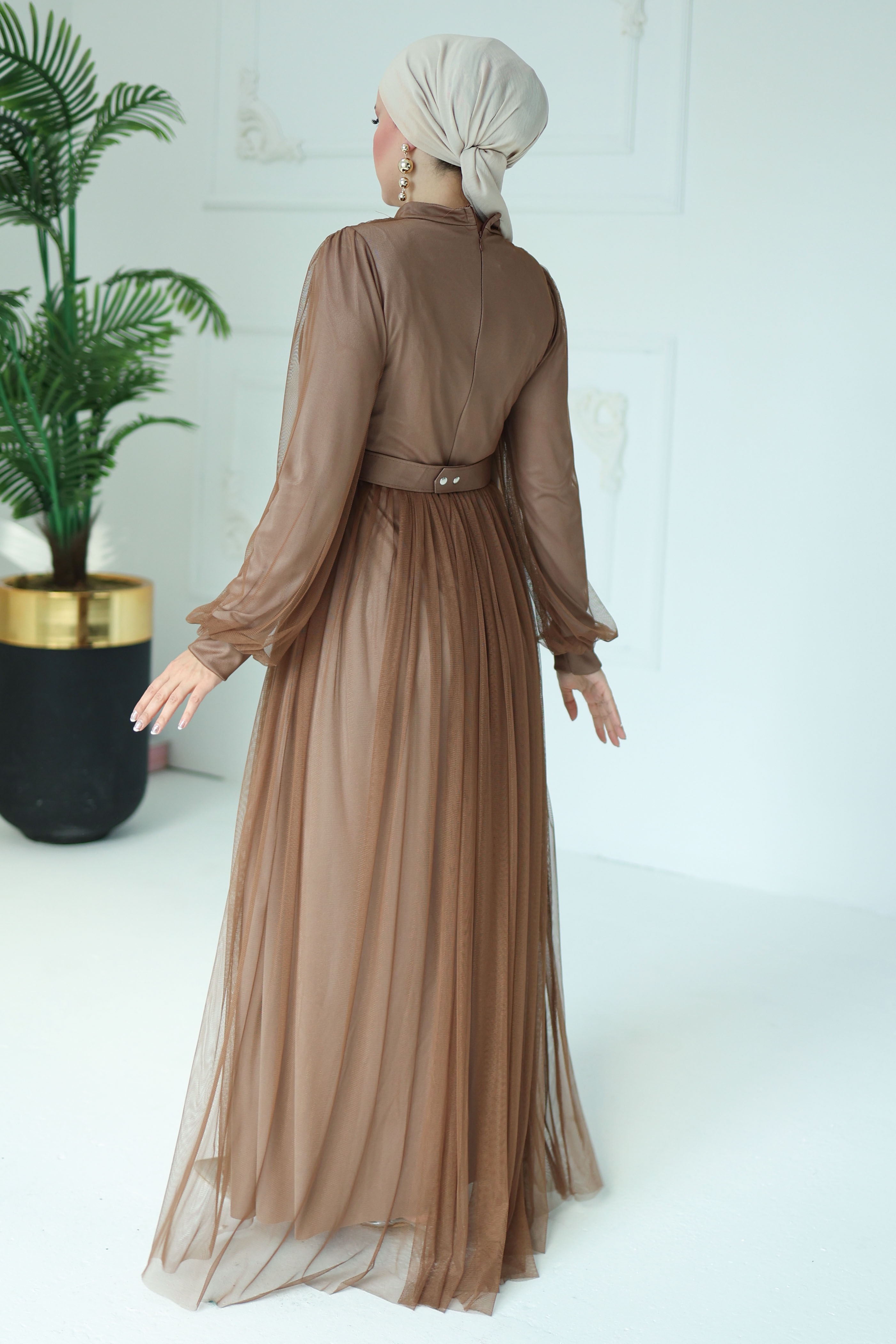 Abiye Elbise Vizon - 26083 - 5