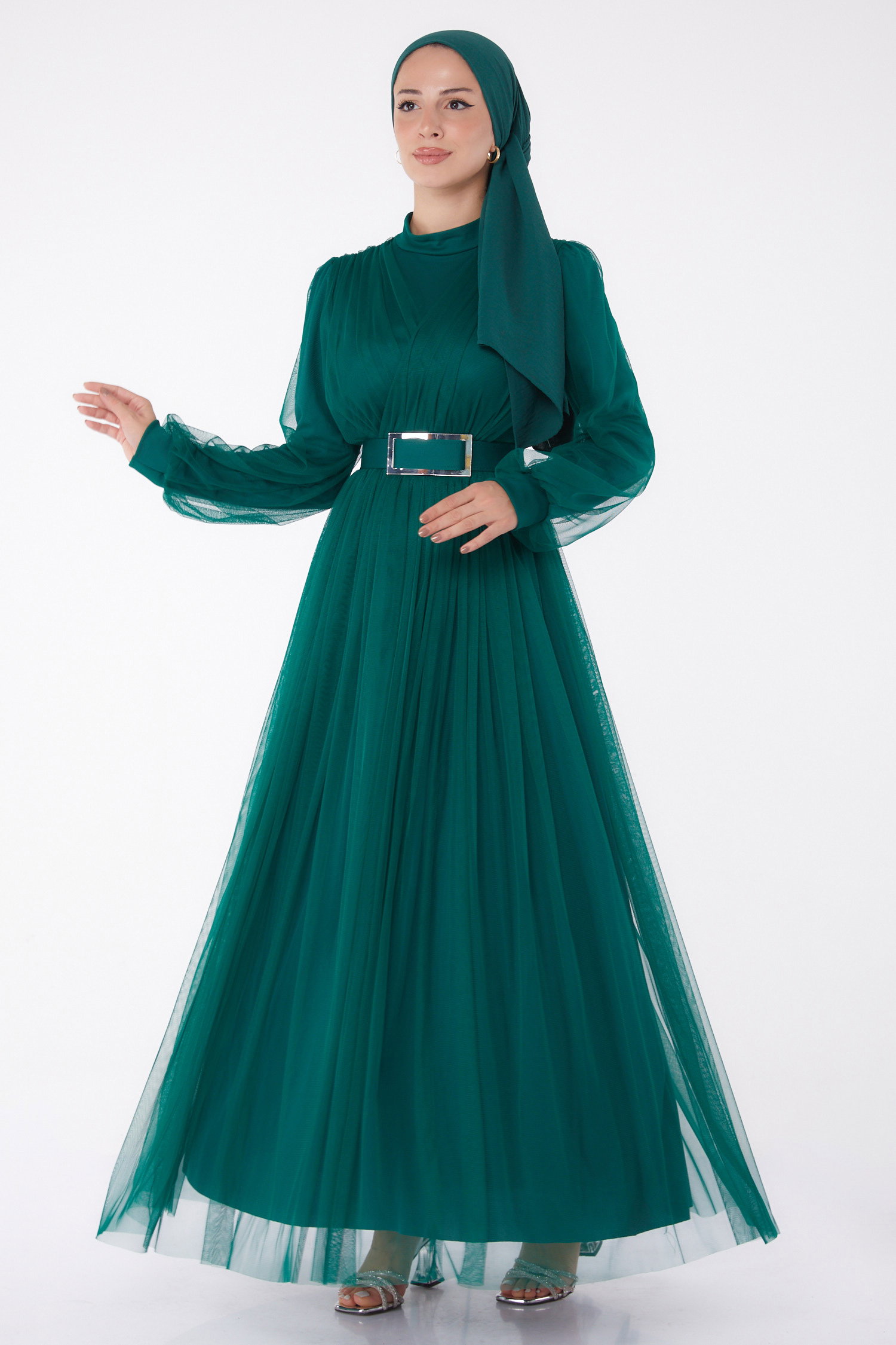 Abiye Elbise Zümrüt - 26083 - 2