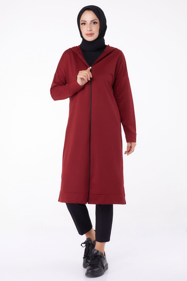 Fermuarlı Kap Bordo - 13299 - TOFİSA