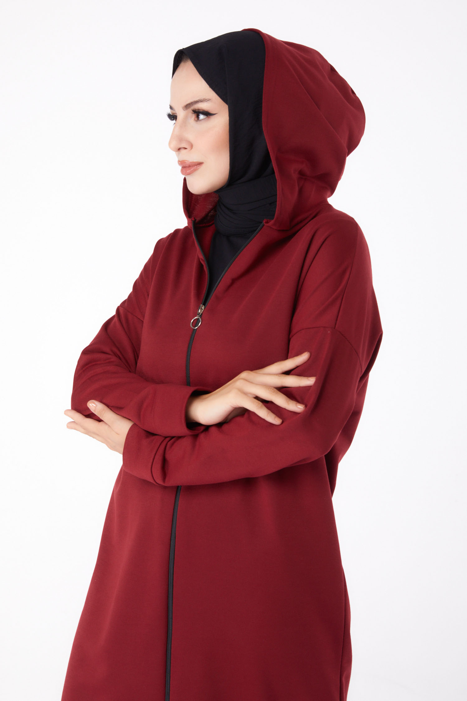 Fermuarlı Kap Bordo - 13299 - 2
