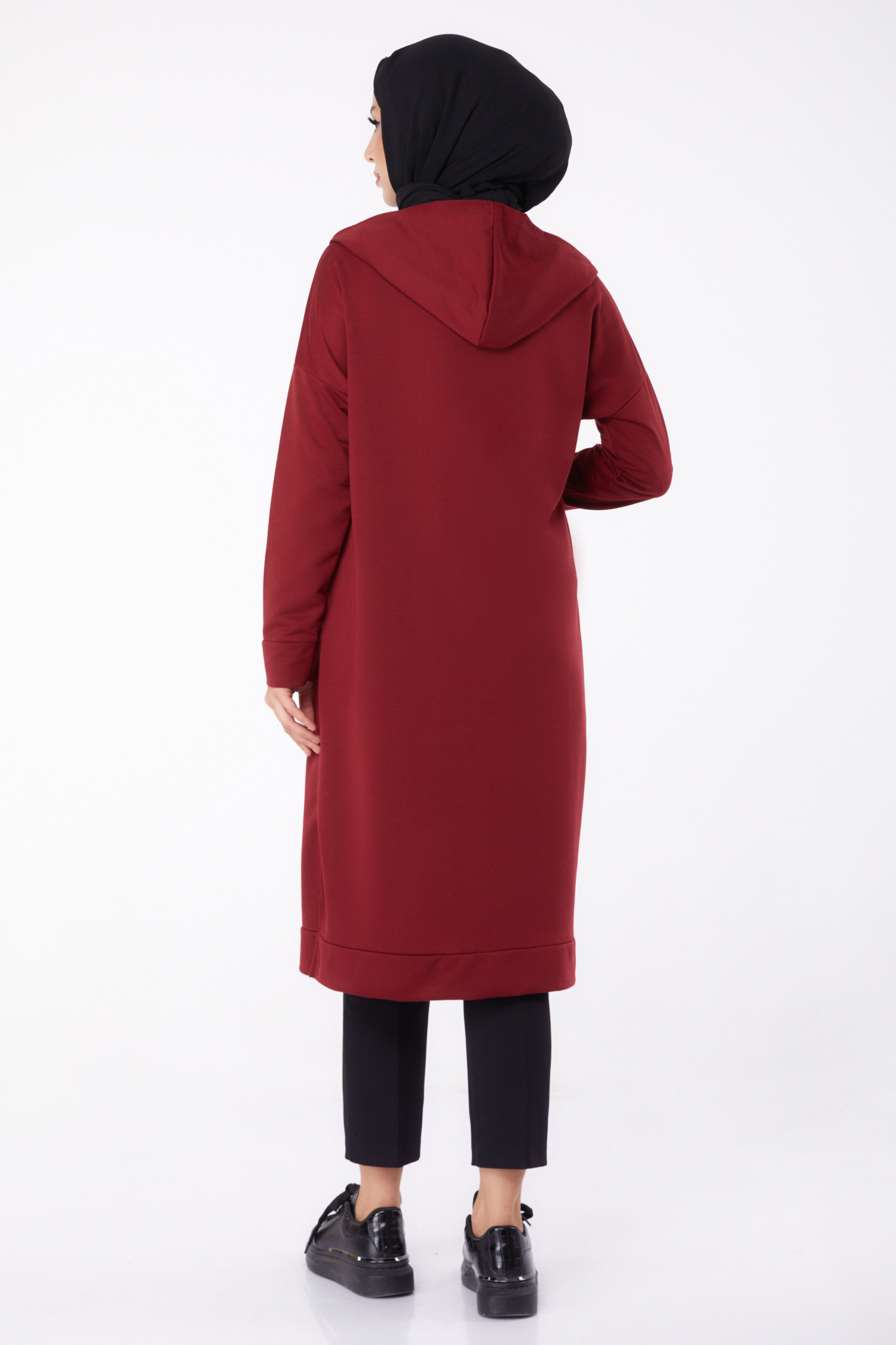 Fermuarlı Kap Bordo - 13299 - 4