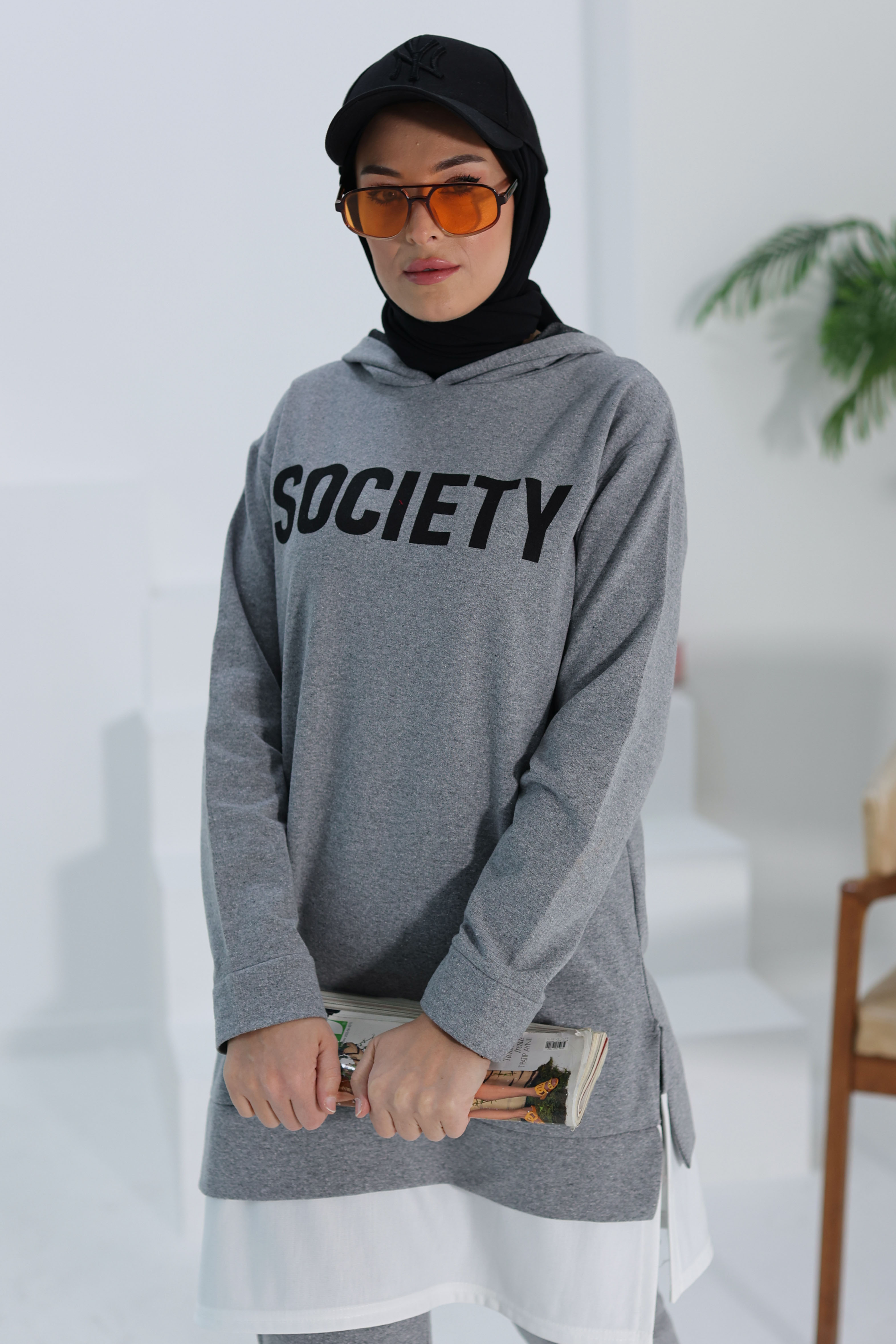 TUNIK PANTOLON D1 Füme - 3553 - 2