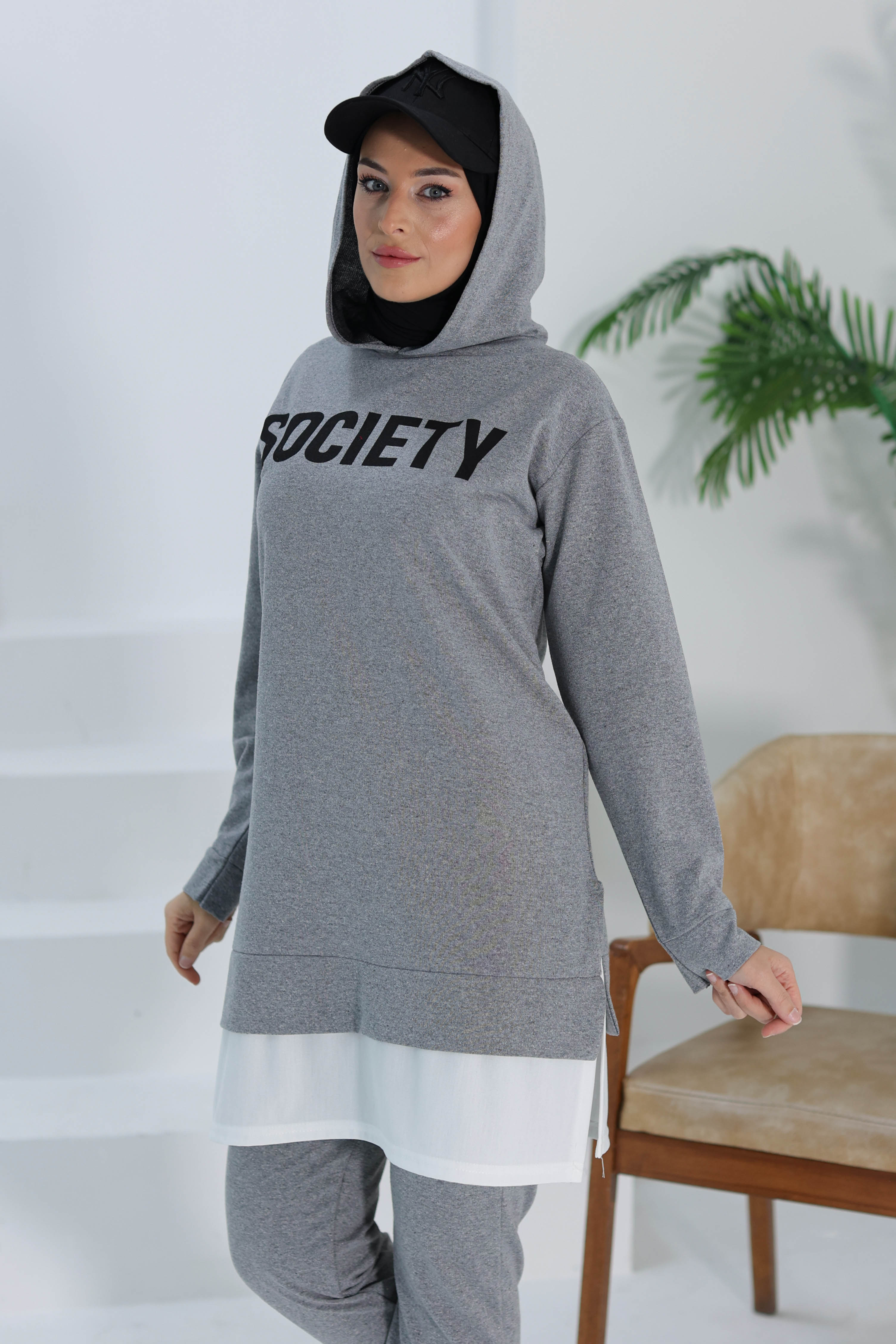 TUNIK PANTOLON D1 Füme - 3553 - 4