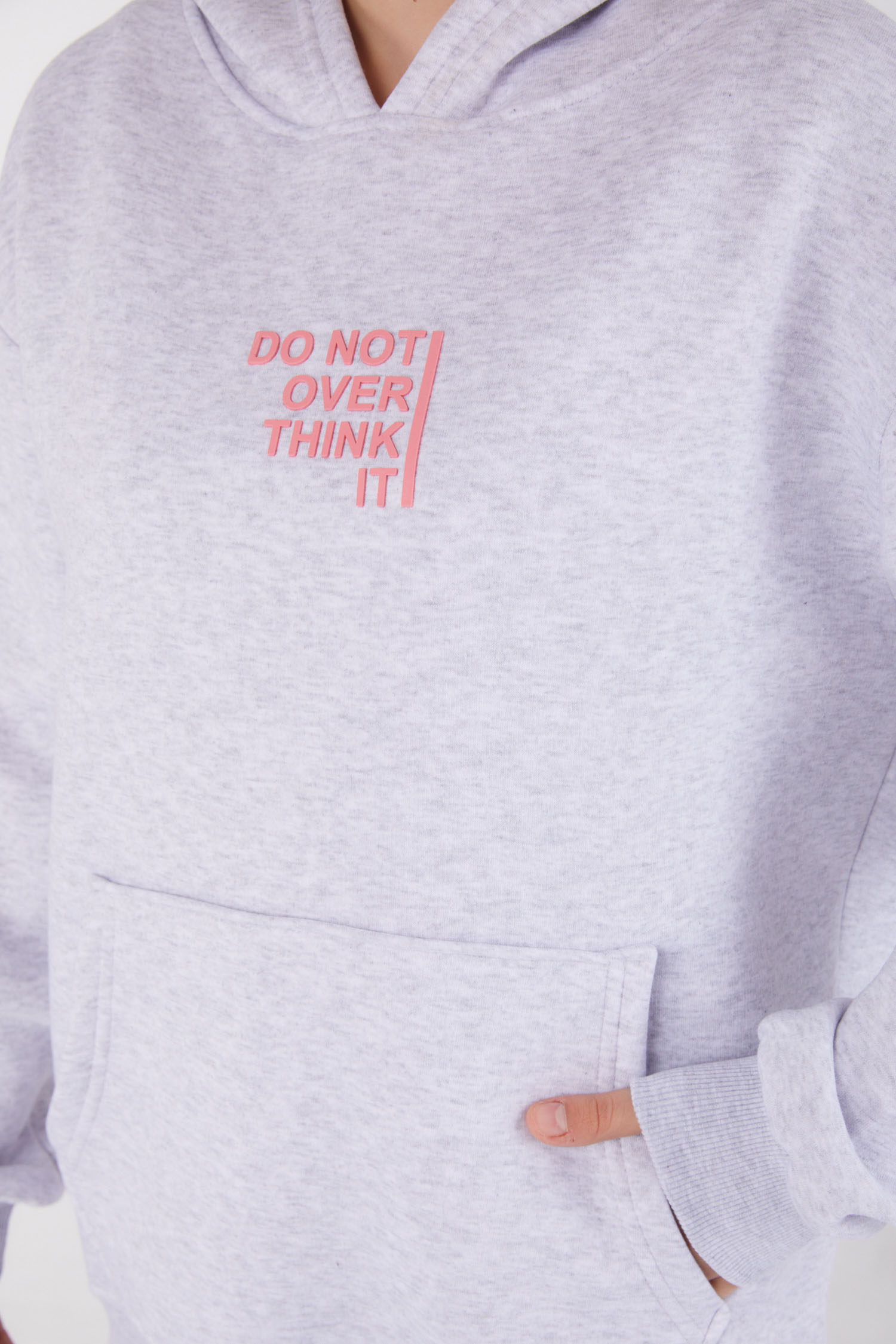 Baskılı Sweatshirt Gri - 26474 - 5