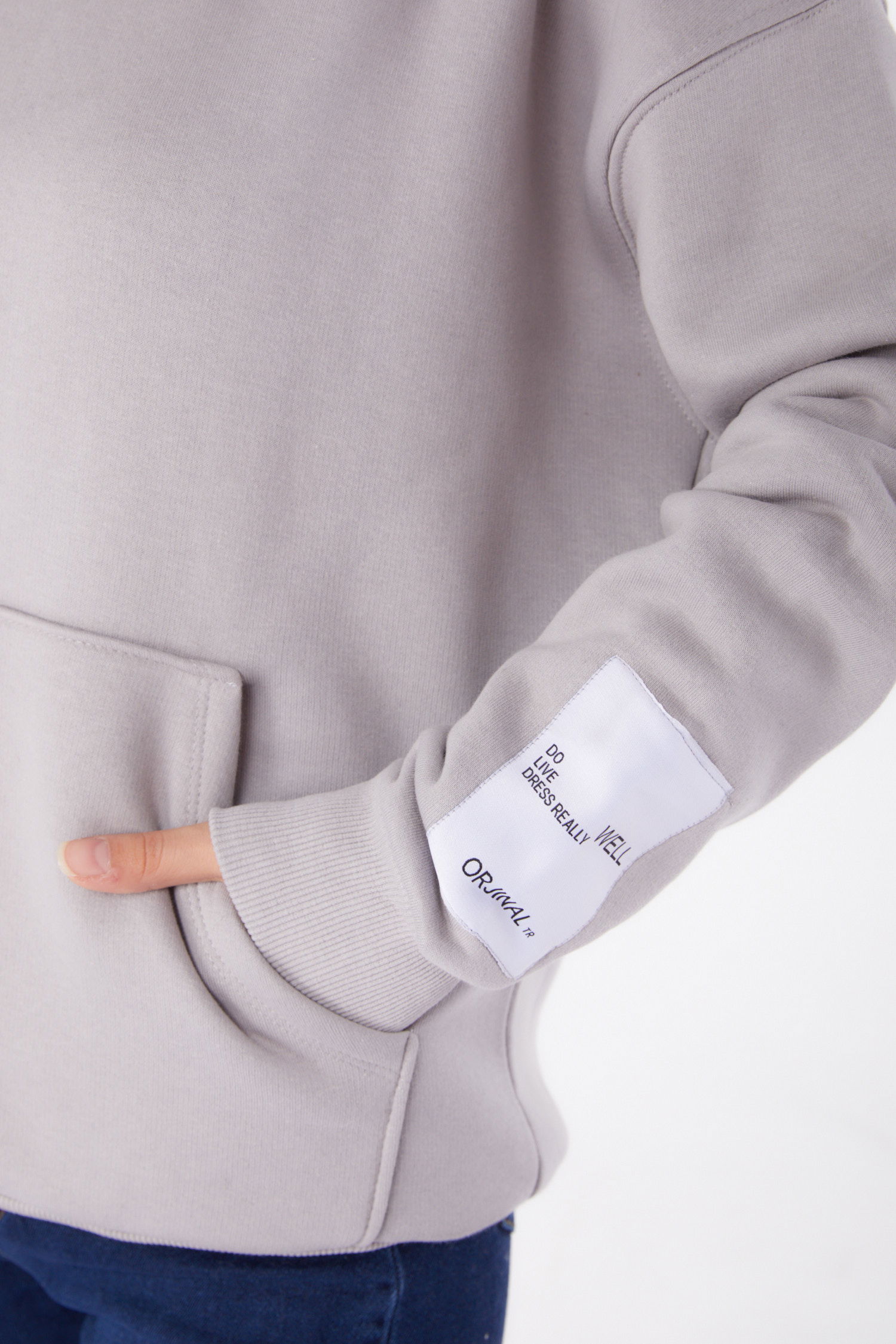 Kapşonlu Sweat Gri - 26219 - 6