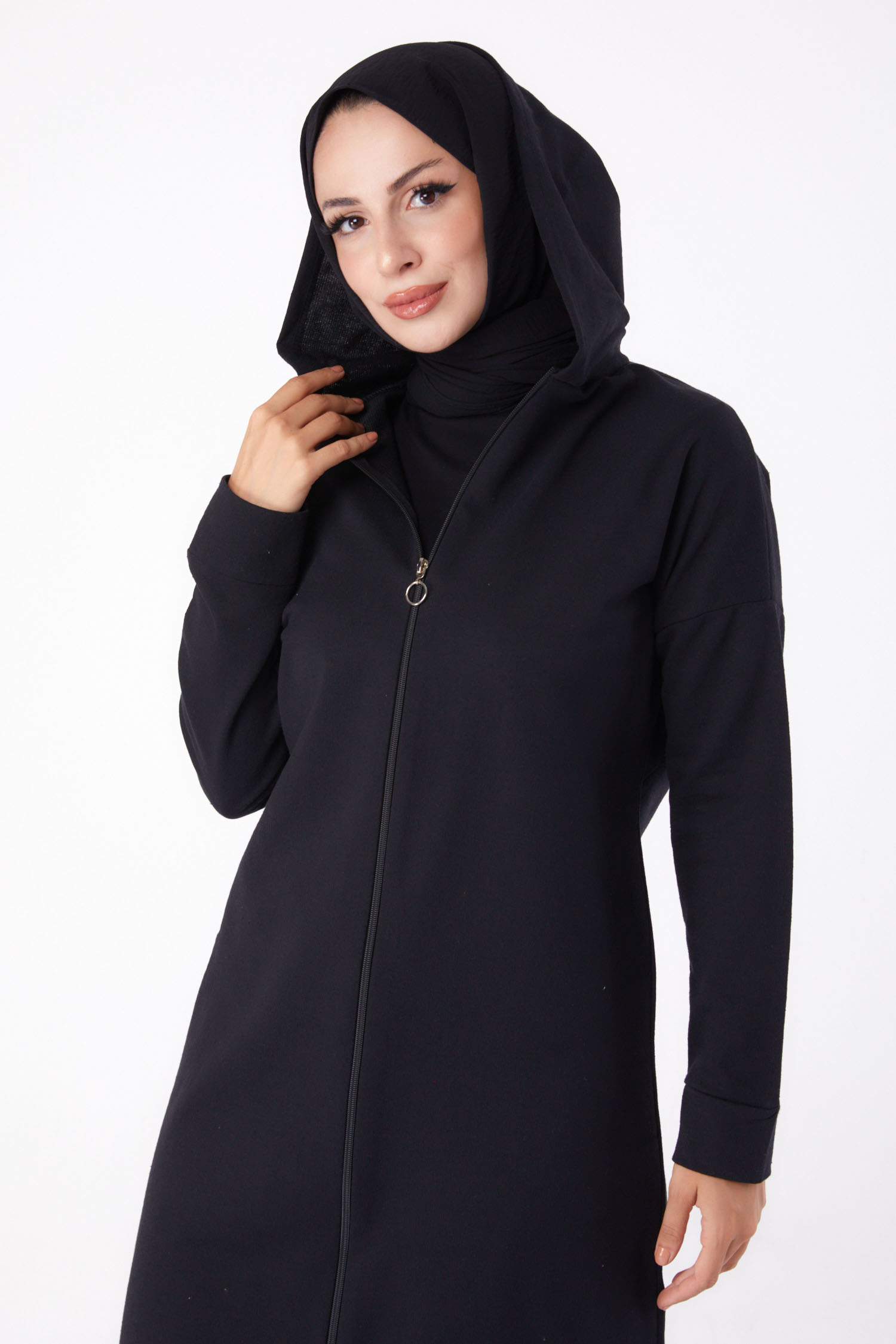 Fermuarlı Kap Siyah - 13299 - 2
