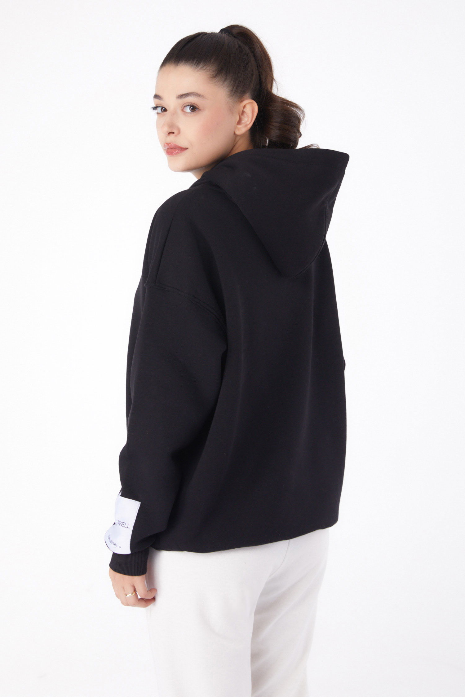 Kapşonlu Sweat Siyah - 26219 - 5