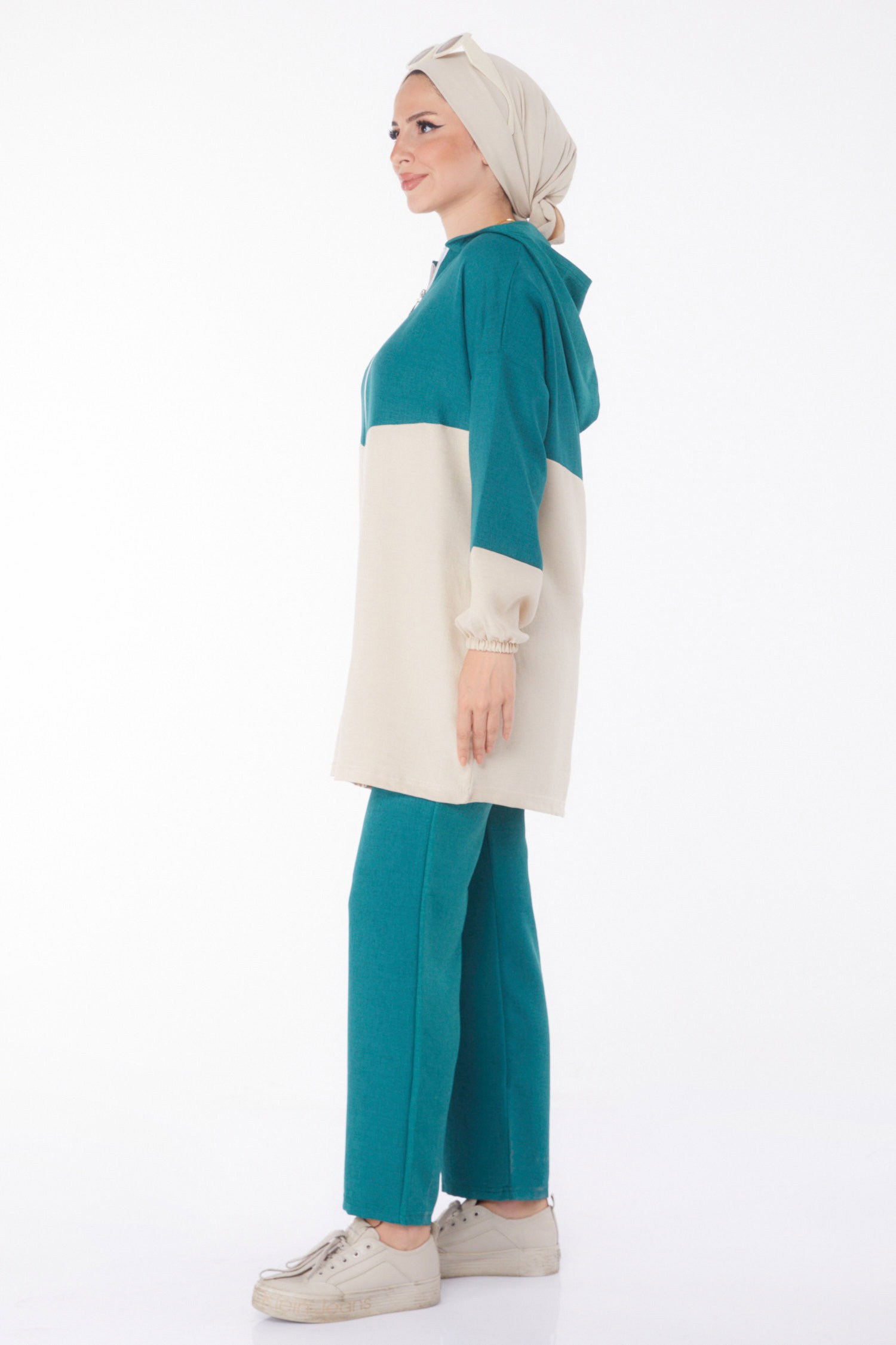 Fermuarlı İkili Takım Zümrüt - 13234 - 4