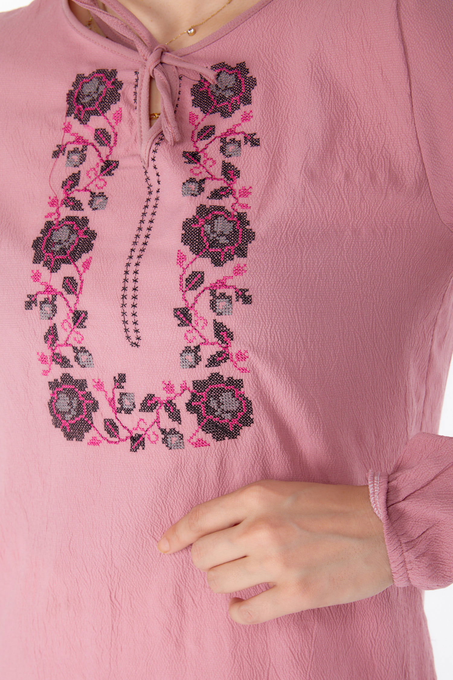 Nakışlı Tunik Gül - 13185 - 5