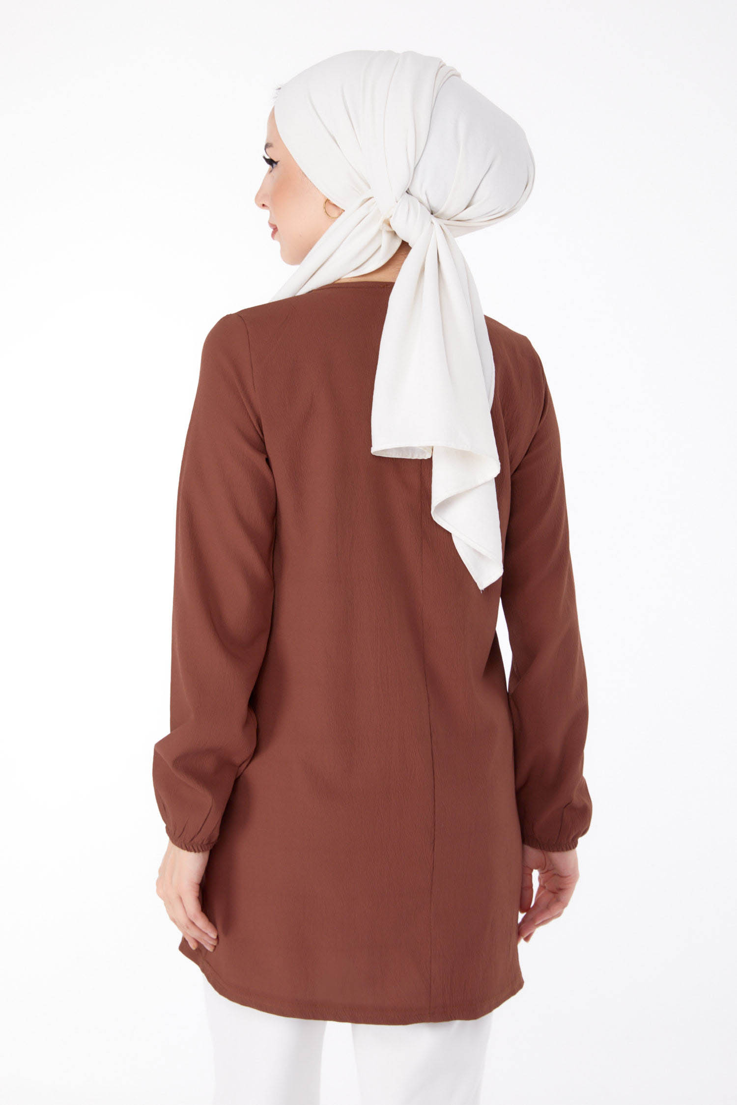 Nakışlı Tunik Kahve - 13185 - 9