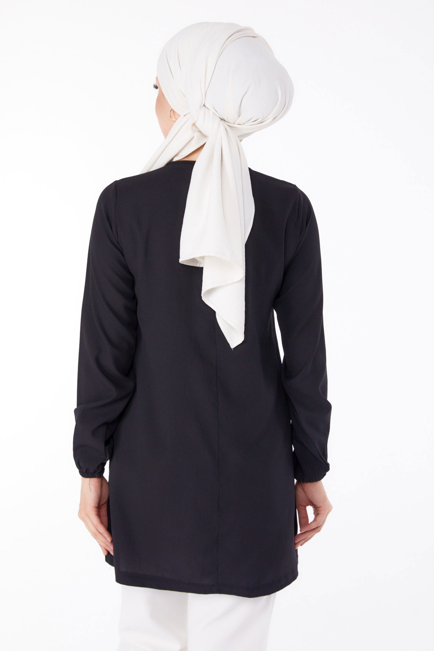 Nakışlı Tunik Siyah - 13185 - 4