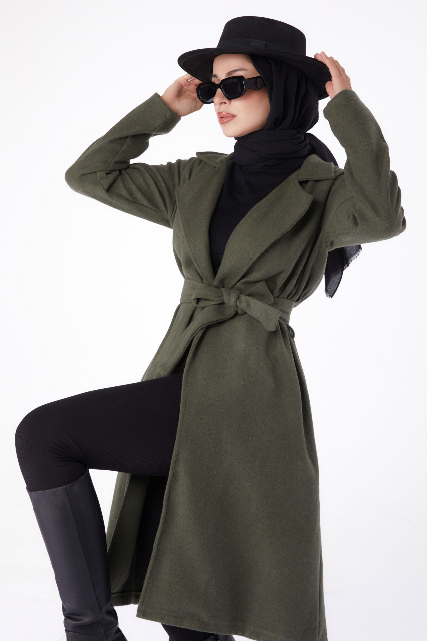 Kaşe Kaban Haki - 13287 - 3
