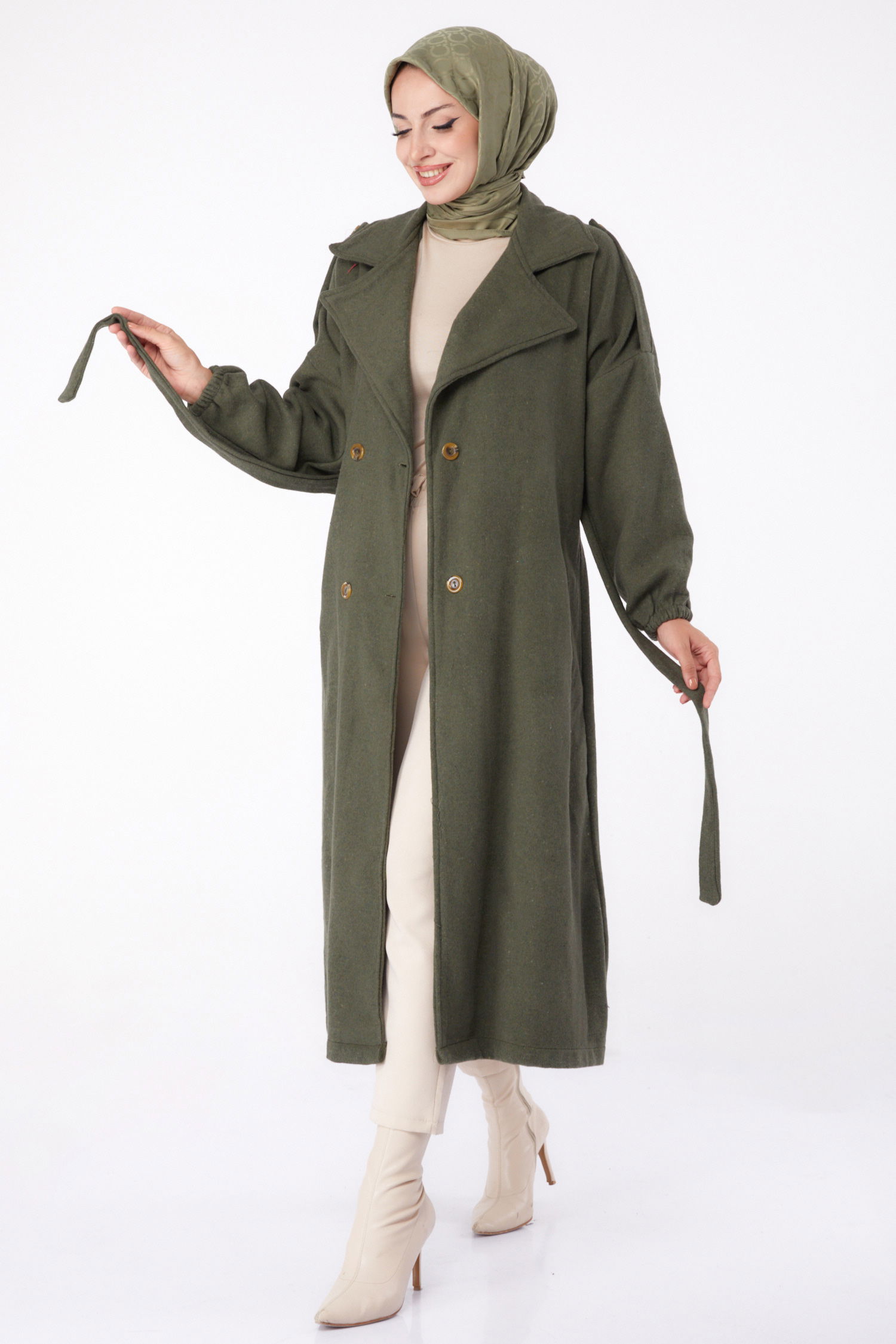 Kaşe Kaban Haki - 13288 - 12