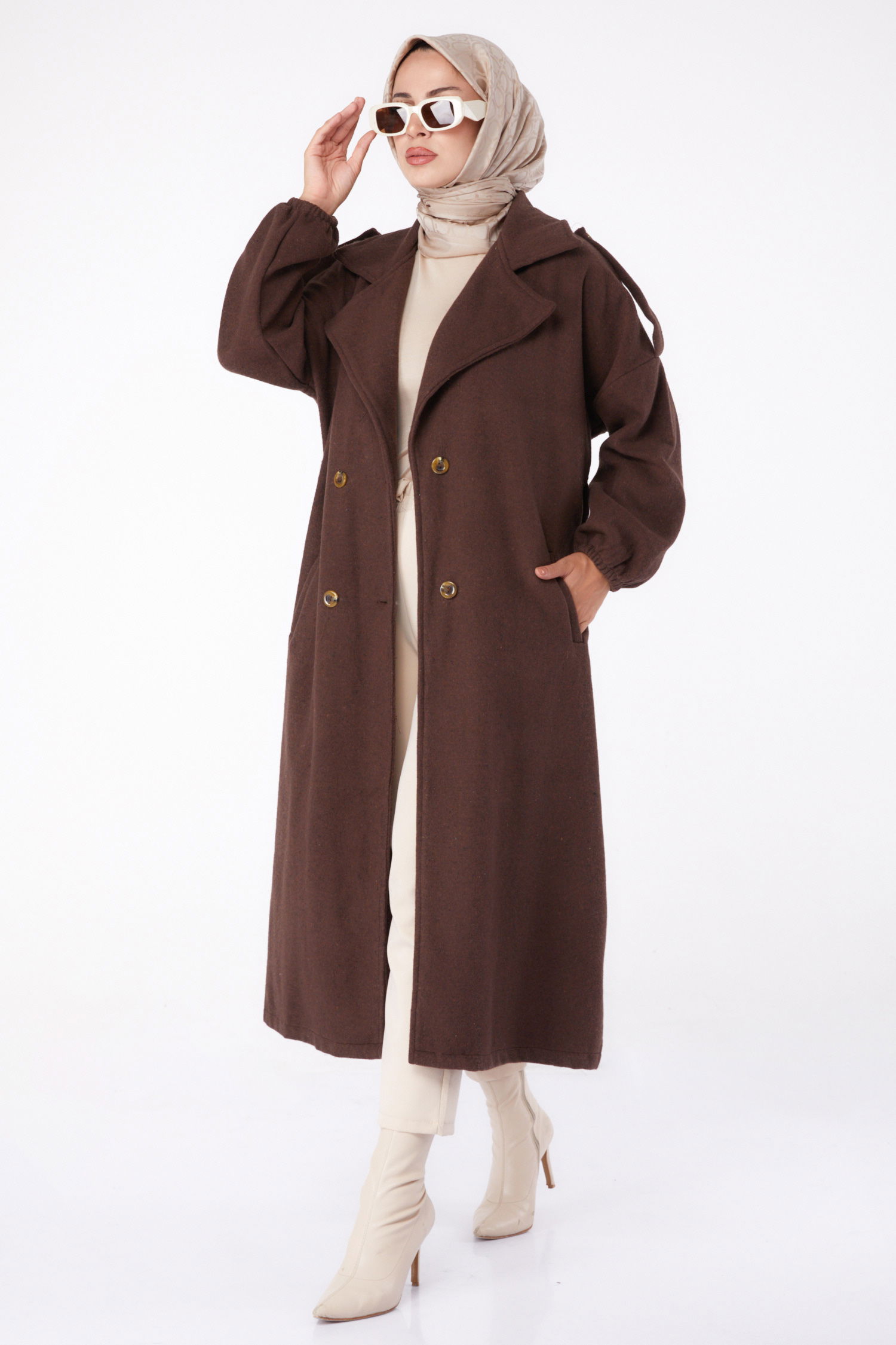 Kaşe Kaban Kahve - 13288 - 2