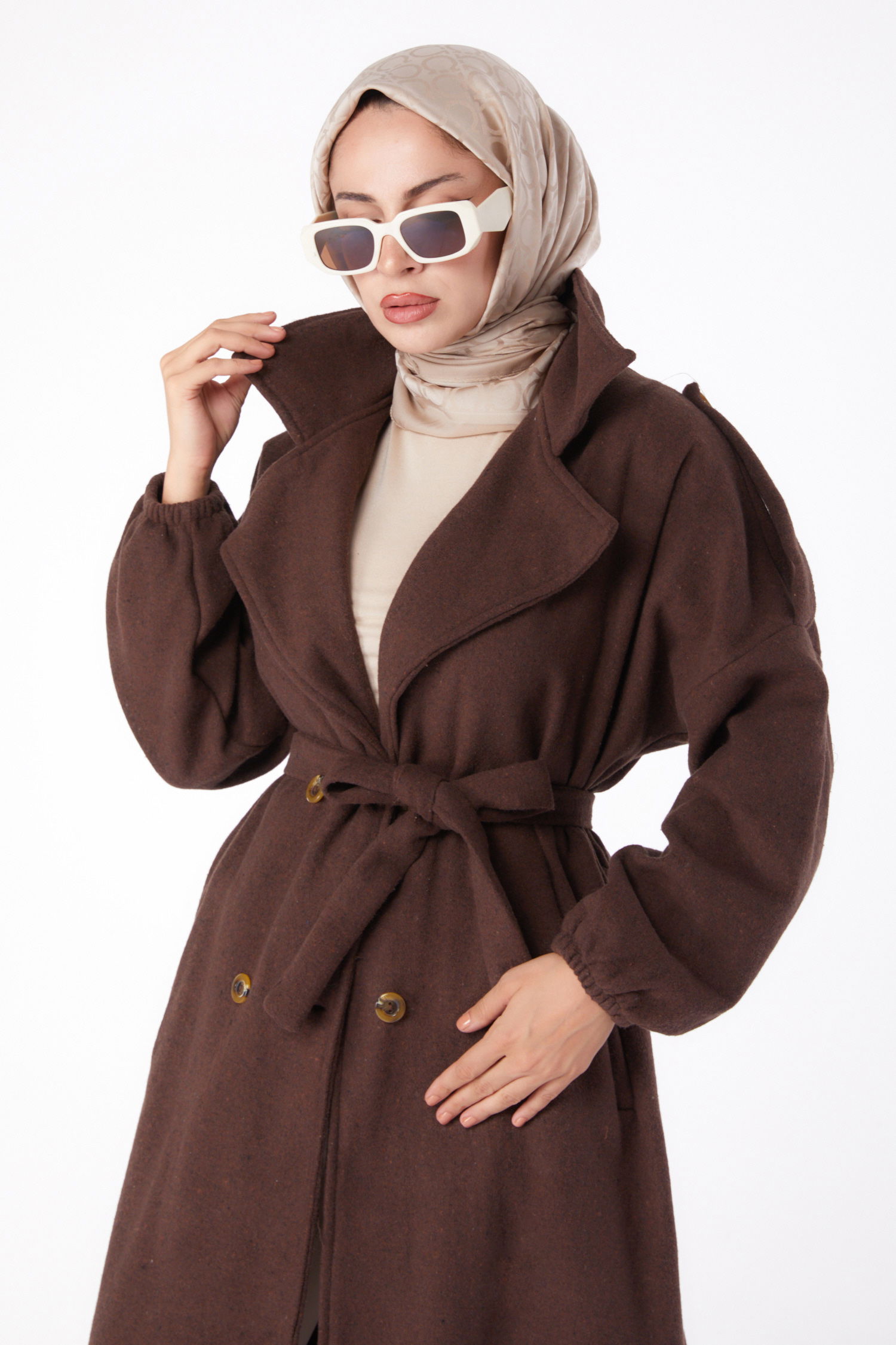 Kaşe Kaban Kahve - 13288 - 3