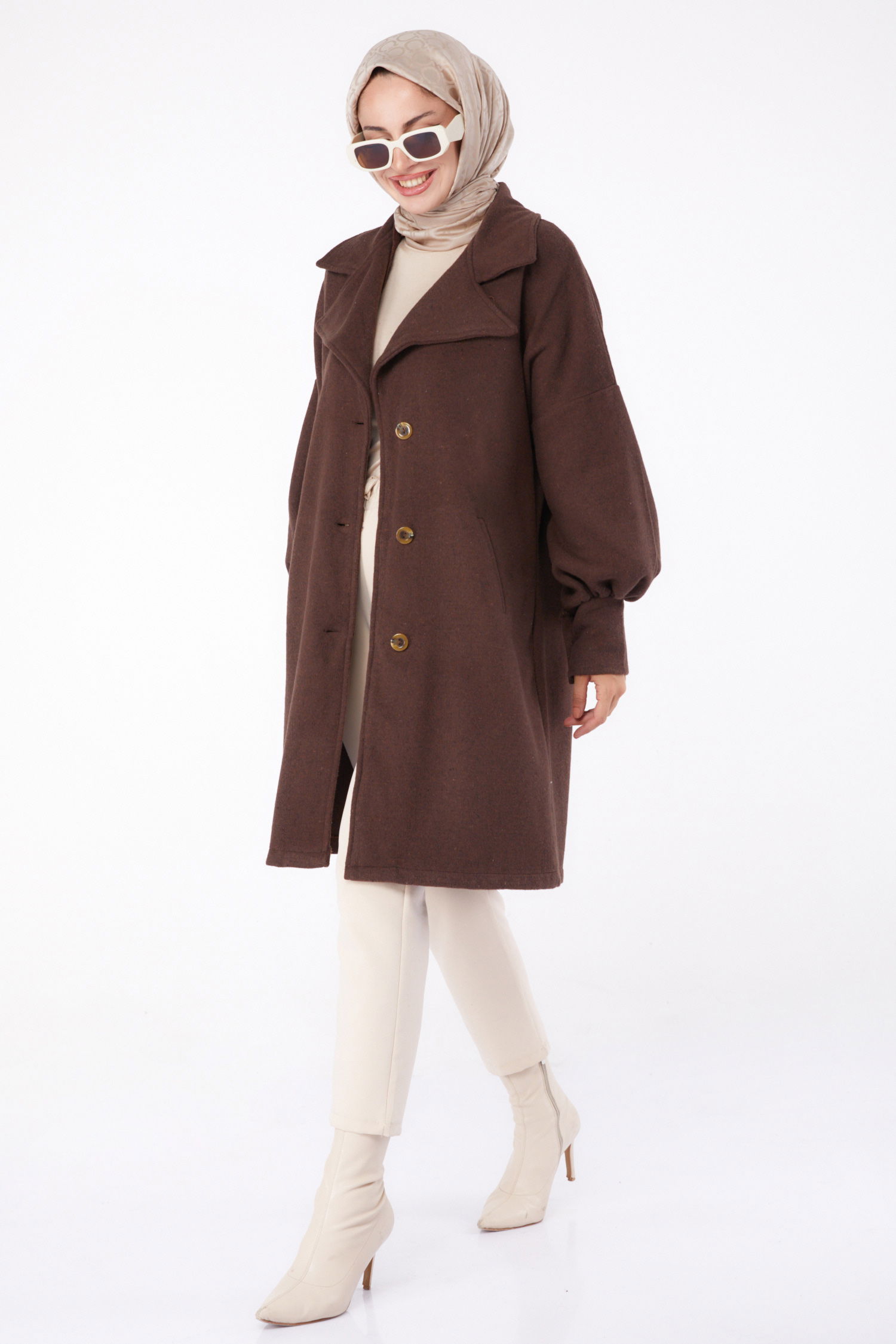 Kaşe Kaban Kahve - 13289 - 1