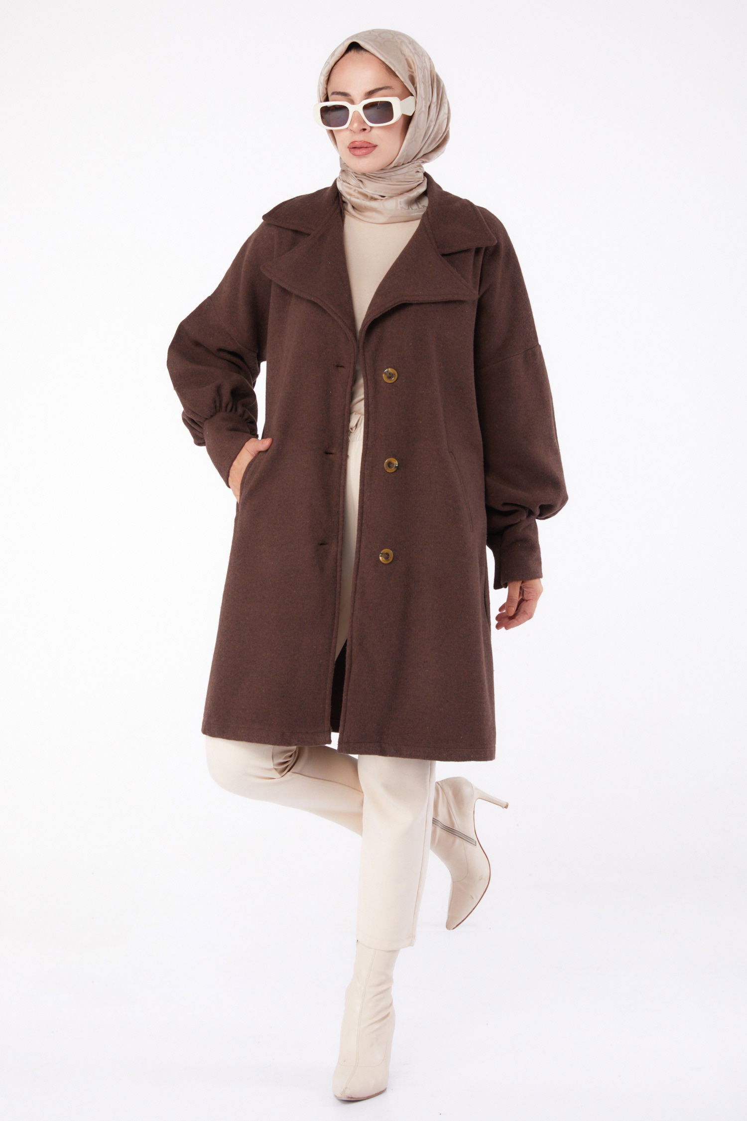 Kaşe Kaban Kahve - 13289 - 2