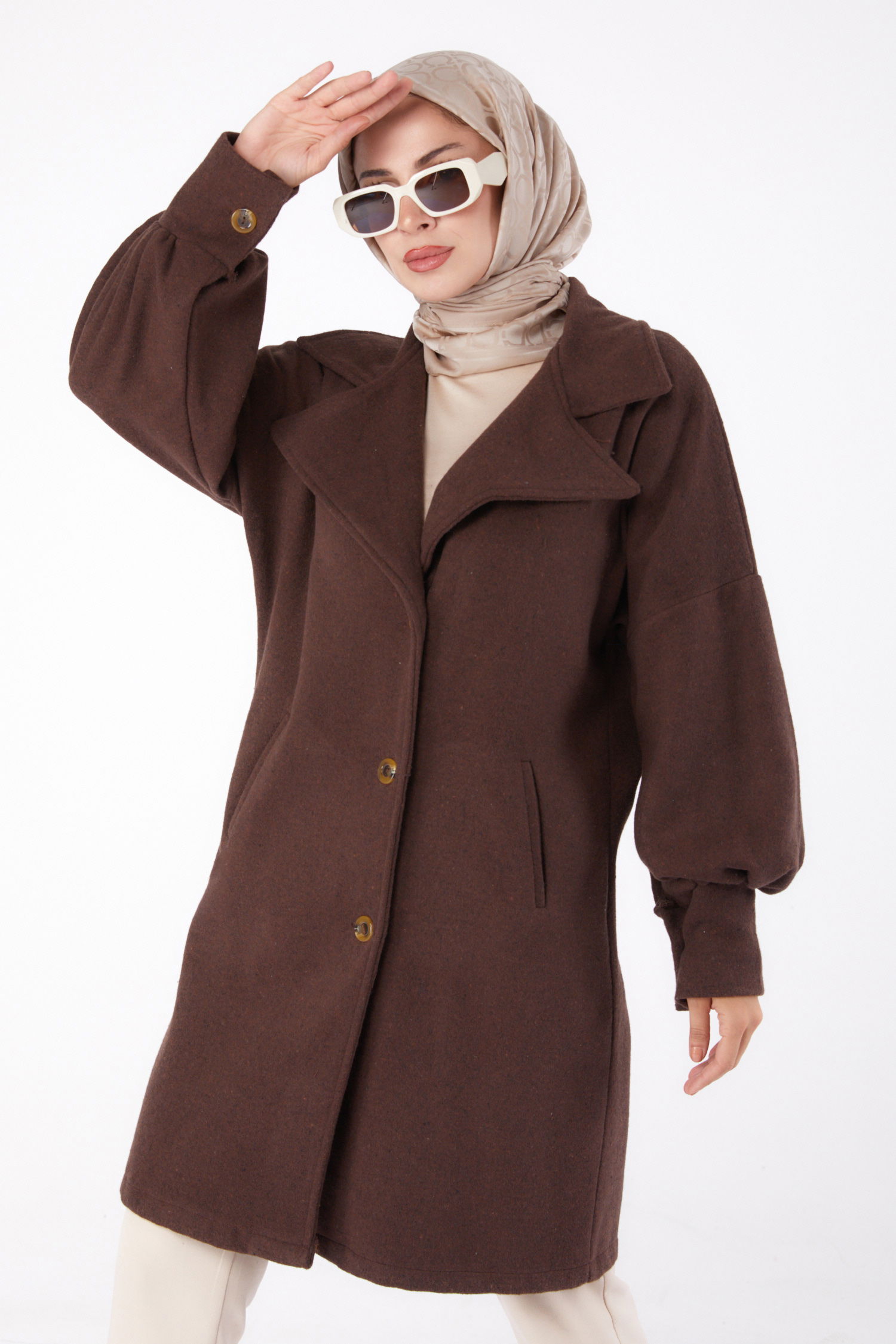 Kaşe Kaban Kahve - 13289 - 3