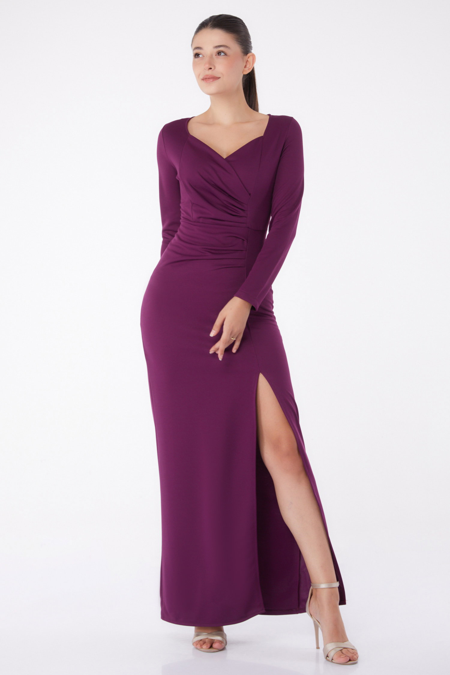 Abiye Elbise Mor - 13254 - 1