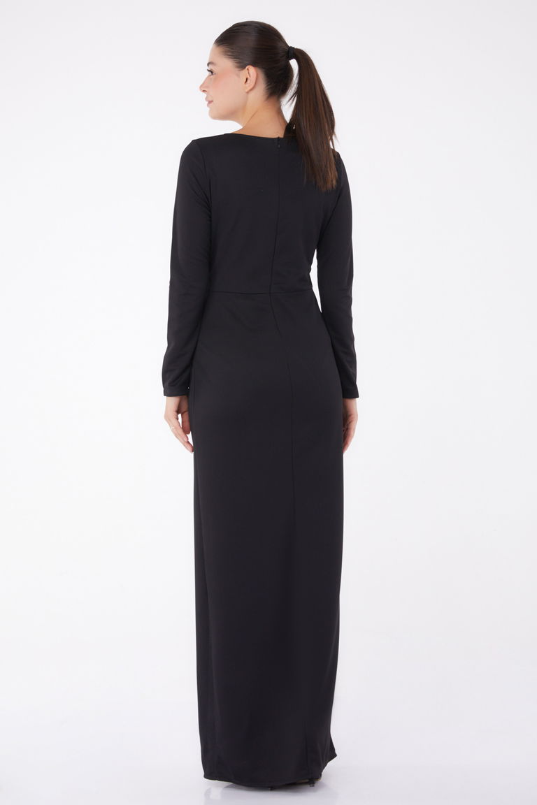 Abiye Elbise Siyah - 13254 - TOFİSA