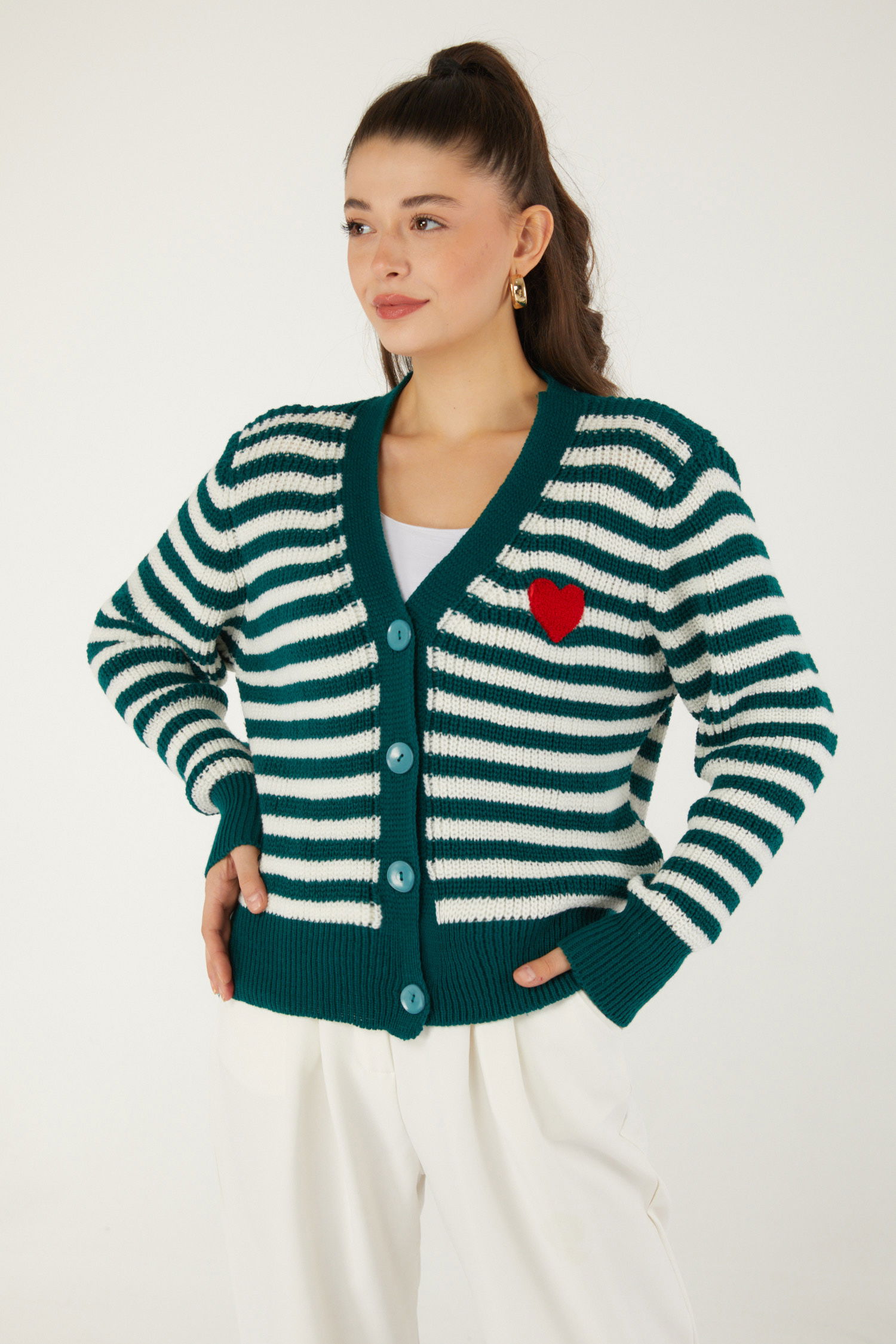 Kalpli Hırka Zumrut - 26487 - 2