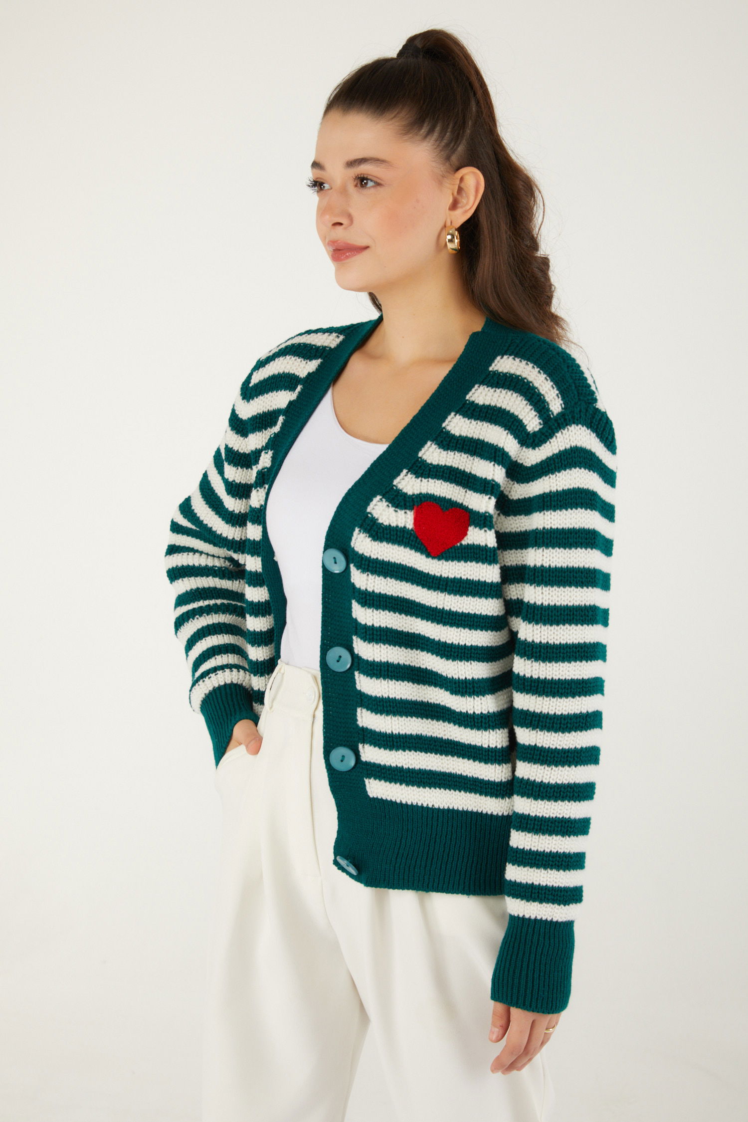 Kalpli Hırka Zumrut - 26487 - 4