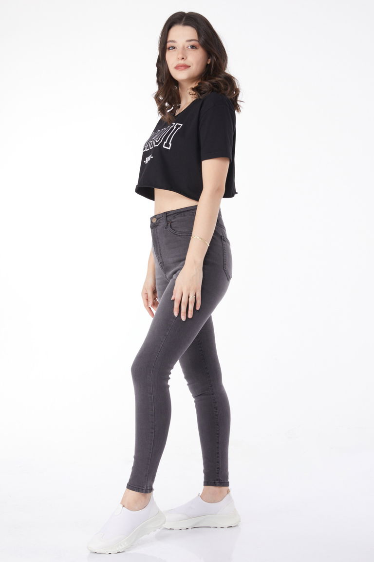 Dar Paça Kot Pantolon Antrasit - 25194 - TOFİSA