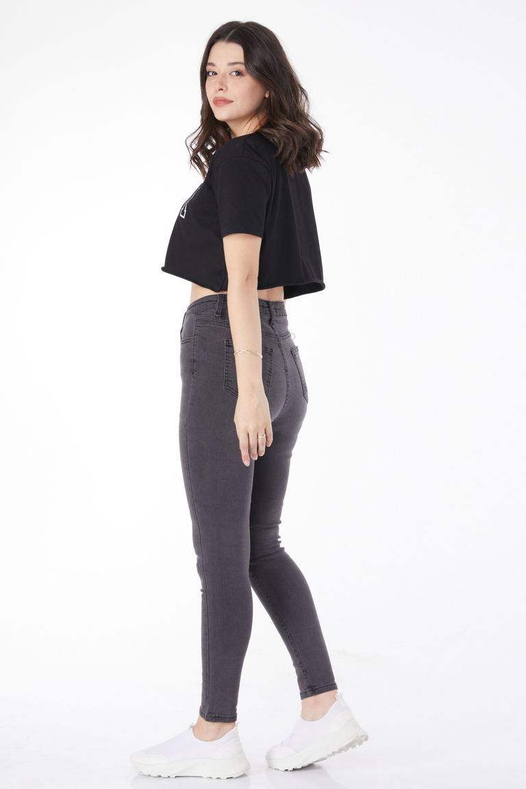 Dar Paça Kot Pantolon Antrasit - 25194 - TOFİSA