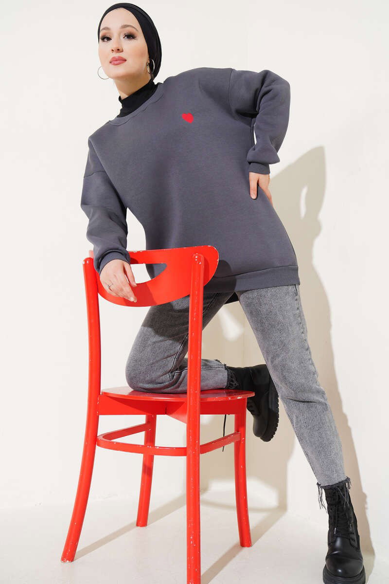 Kalpli Tunik Antrasit - 26660 - 2